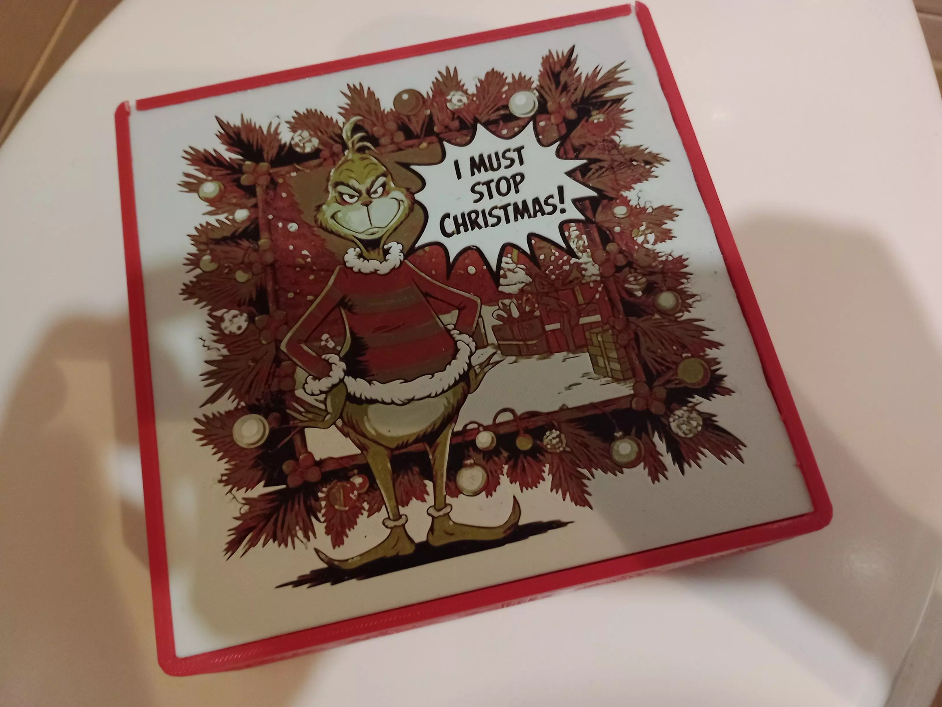 Grinch Christmas Gift Box 3D print model_0
