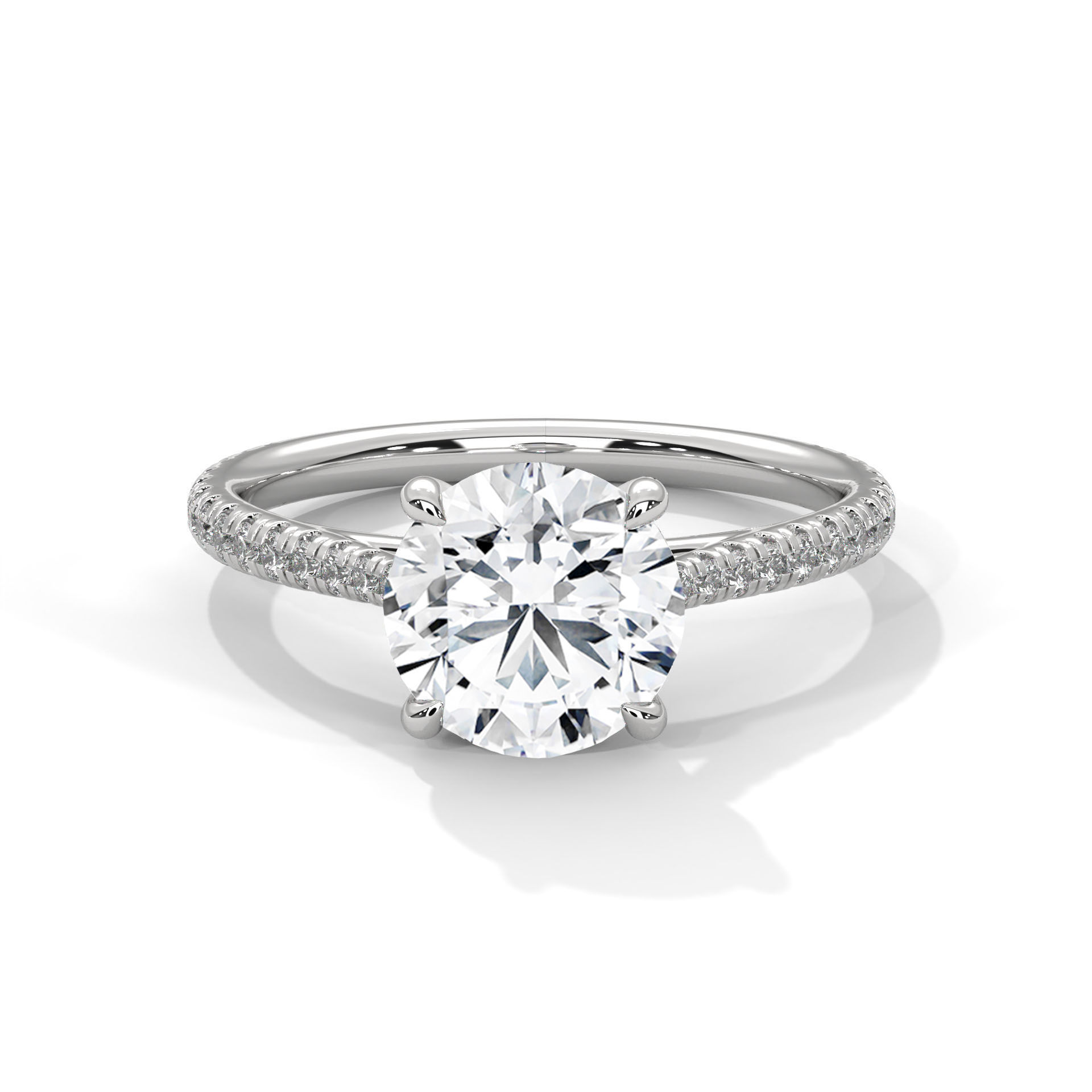 Solitaire ring with 360 view animation 3D print model_2