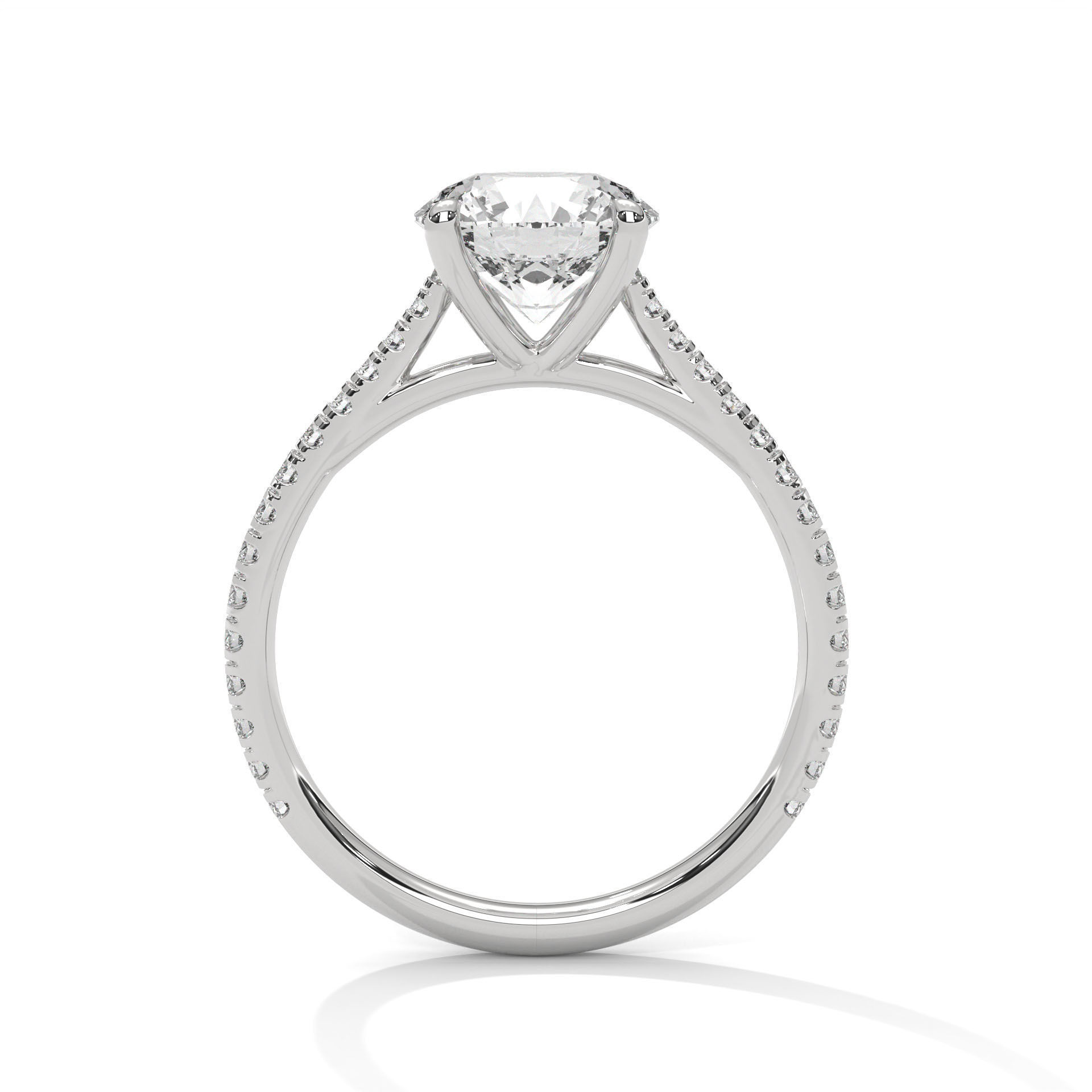 Solitaire ring with 360 view animation 3D print model_8