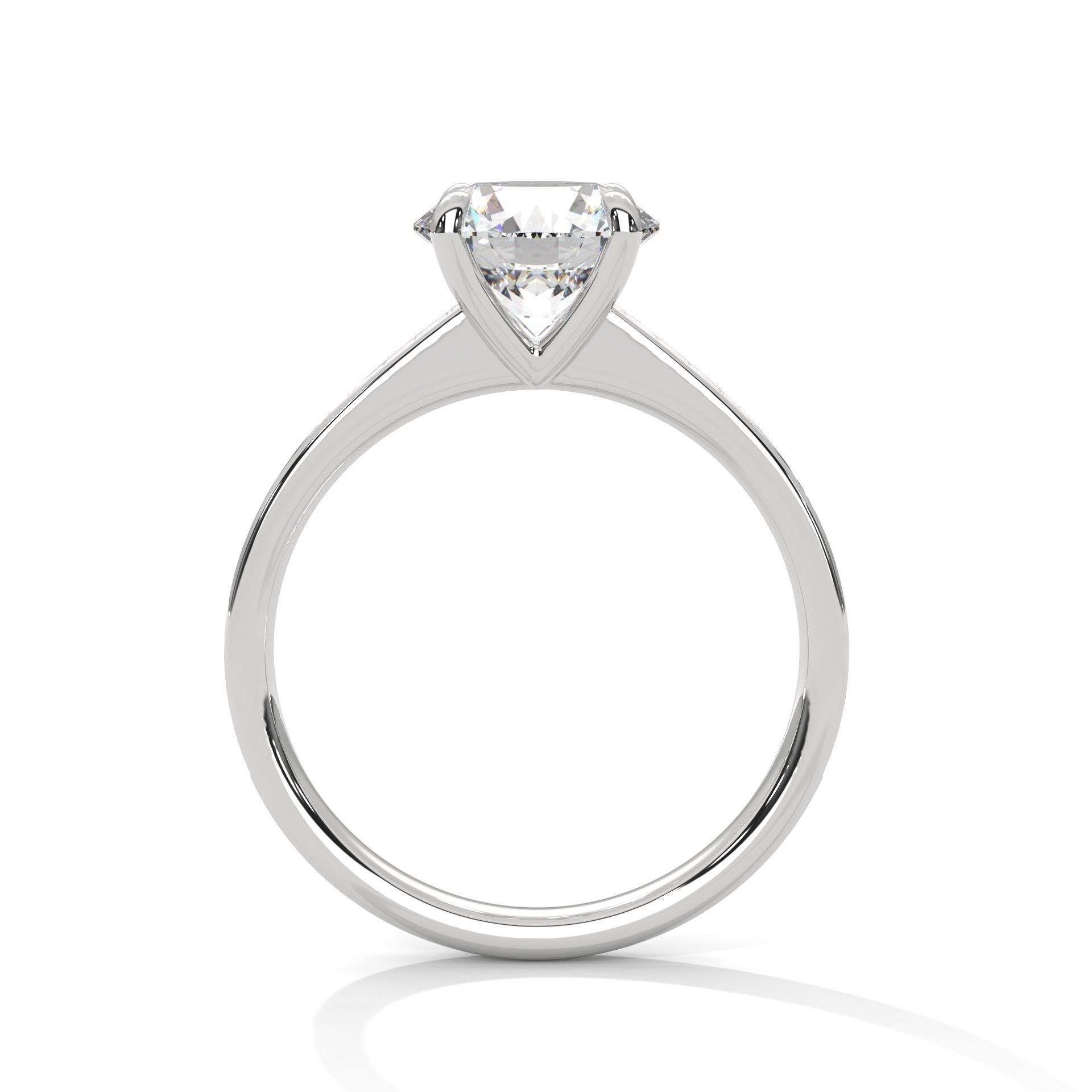 Solitaire ring with 360 view animation 3D print model_8