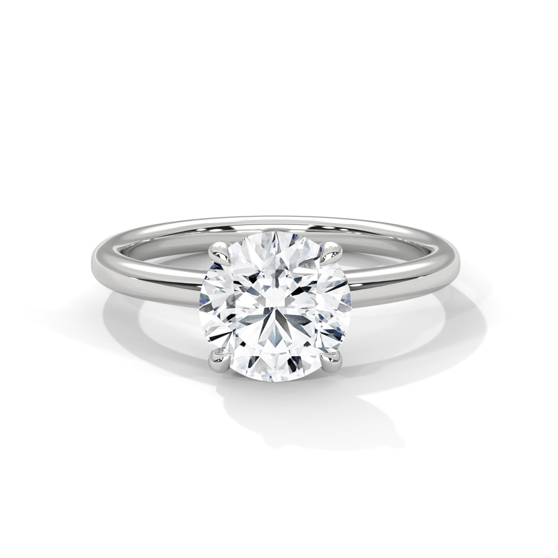Mono Solitaire ring with 360 view animation 3D print model_2