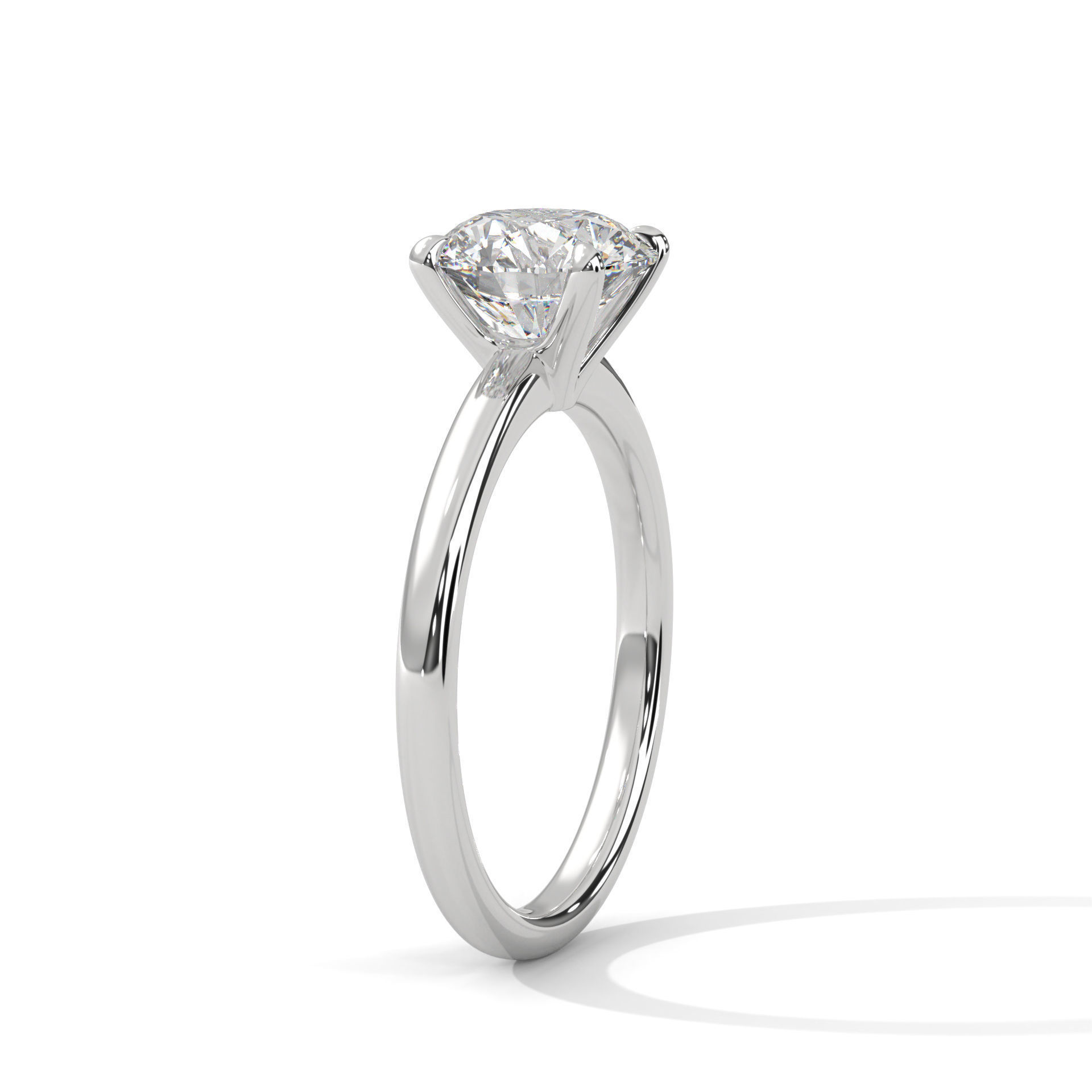Mono Solitaire ring with 360 view animation 3D print model_5