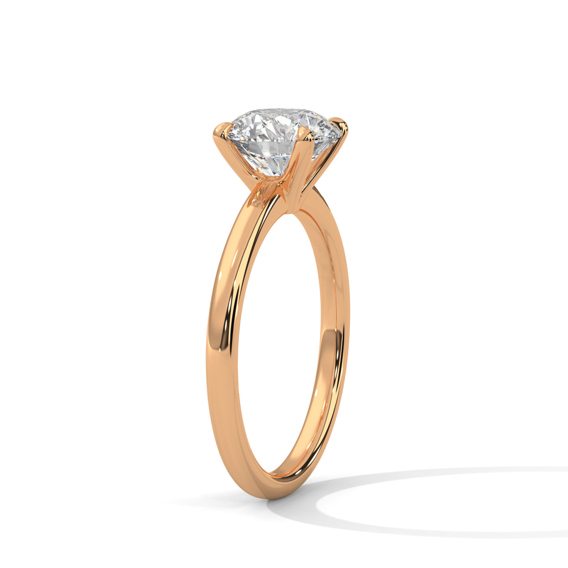 Mono Solitaire ring with 360 view animation 3D print model_3