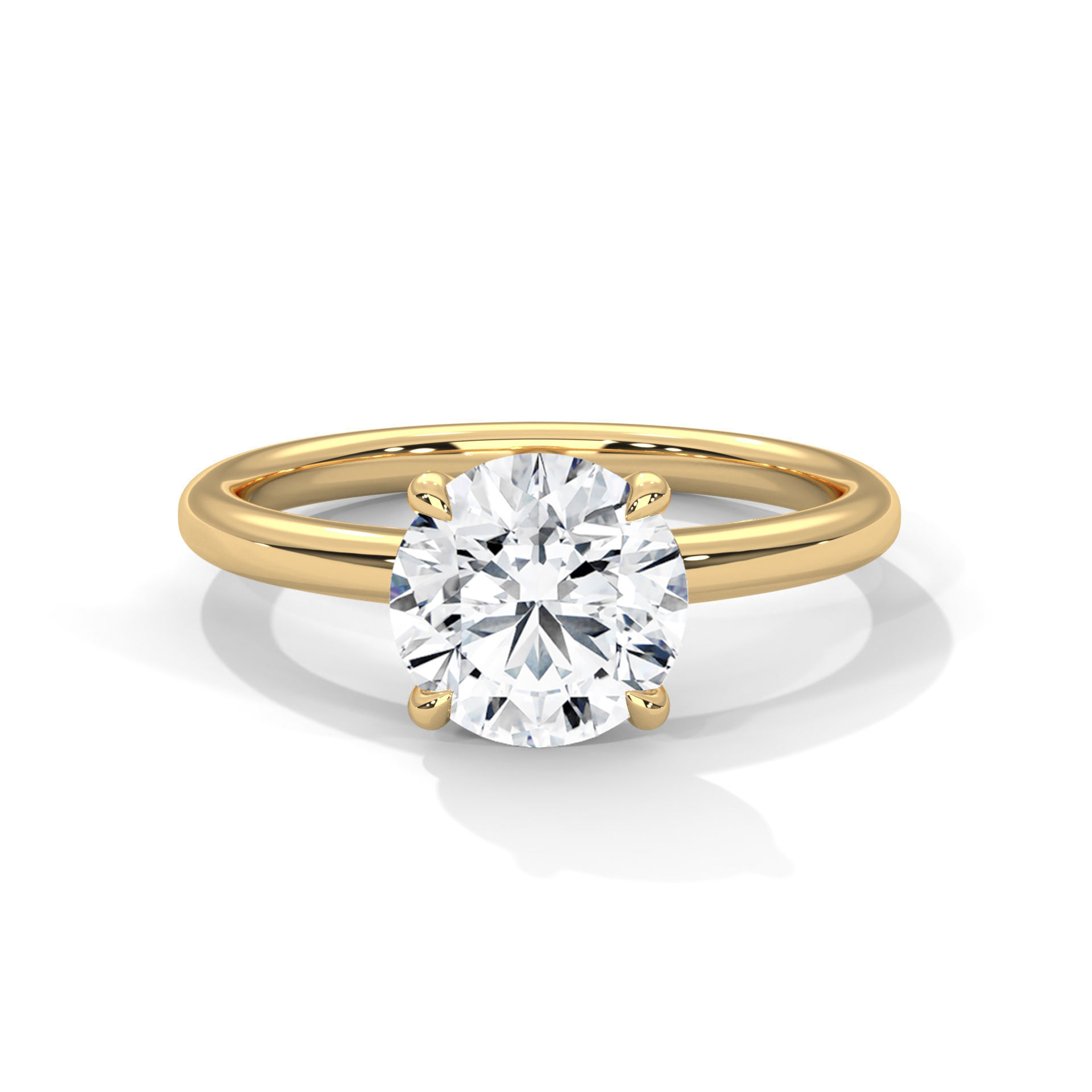 Mono Solitaire ring with 360 view animation 3D print model_1