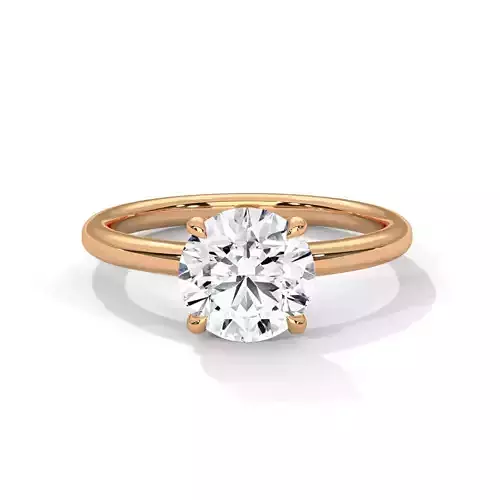 Mono Solitaire ring with 360 view animation 3D print model