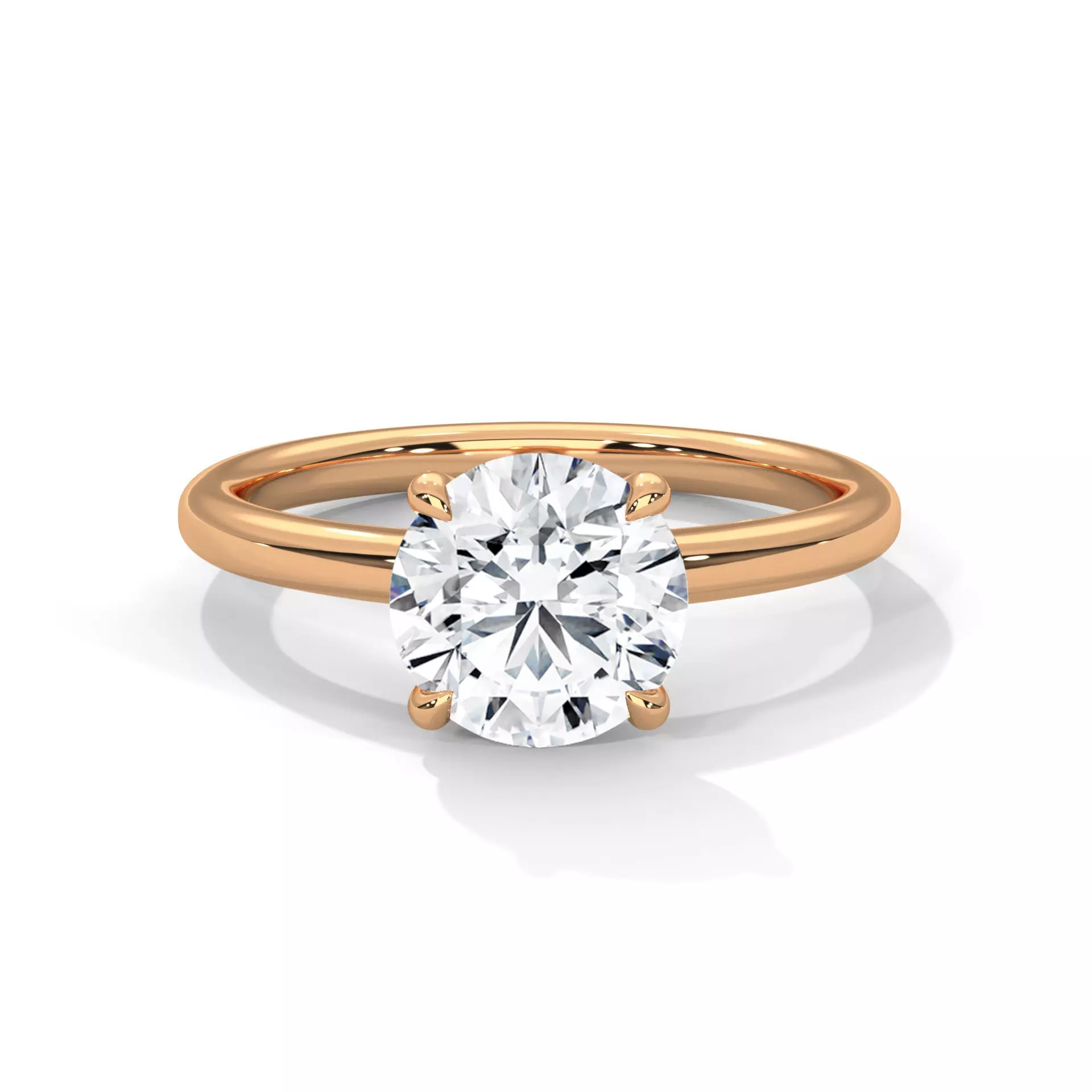 Mono Solitaire ring with 360 view animation 3D print model_0