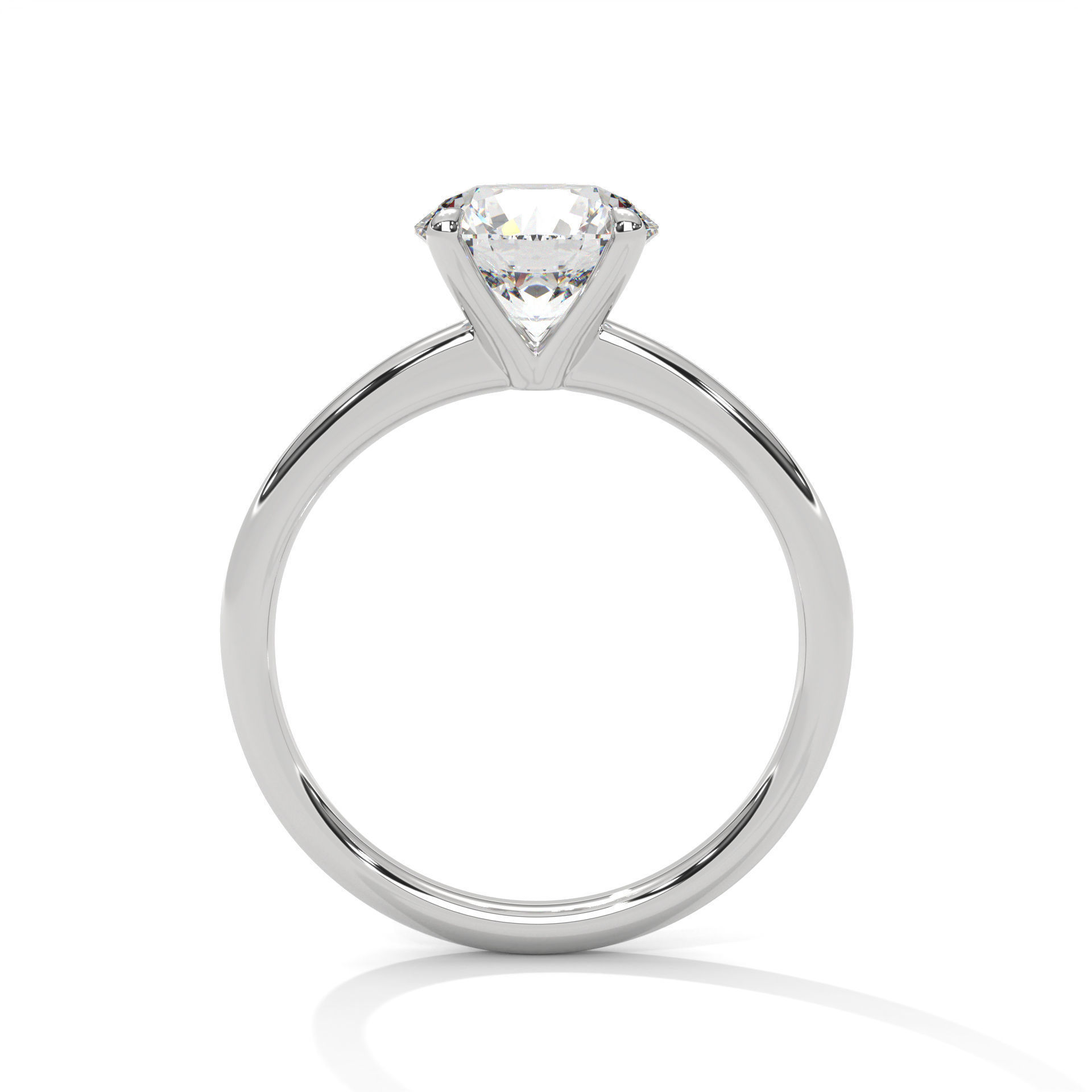 Mono Solitaire ring with 360 view animation 3D print model_6