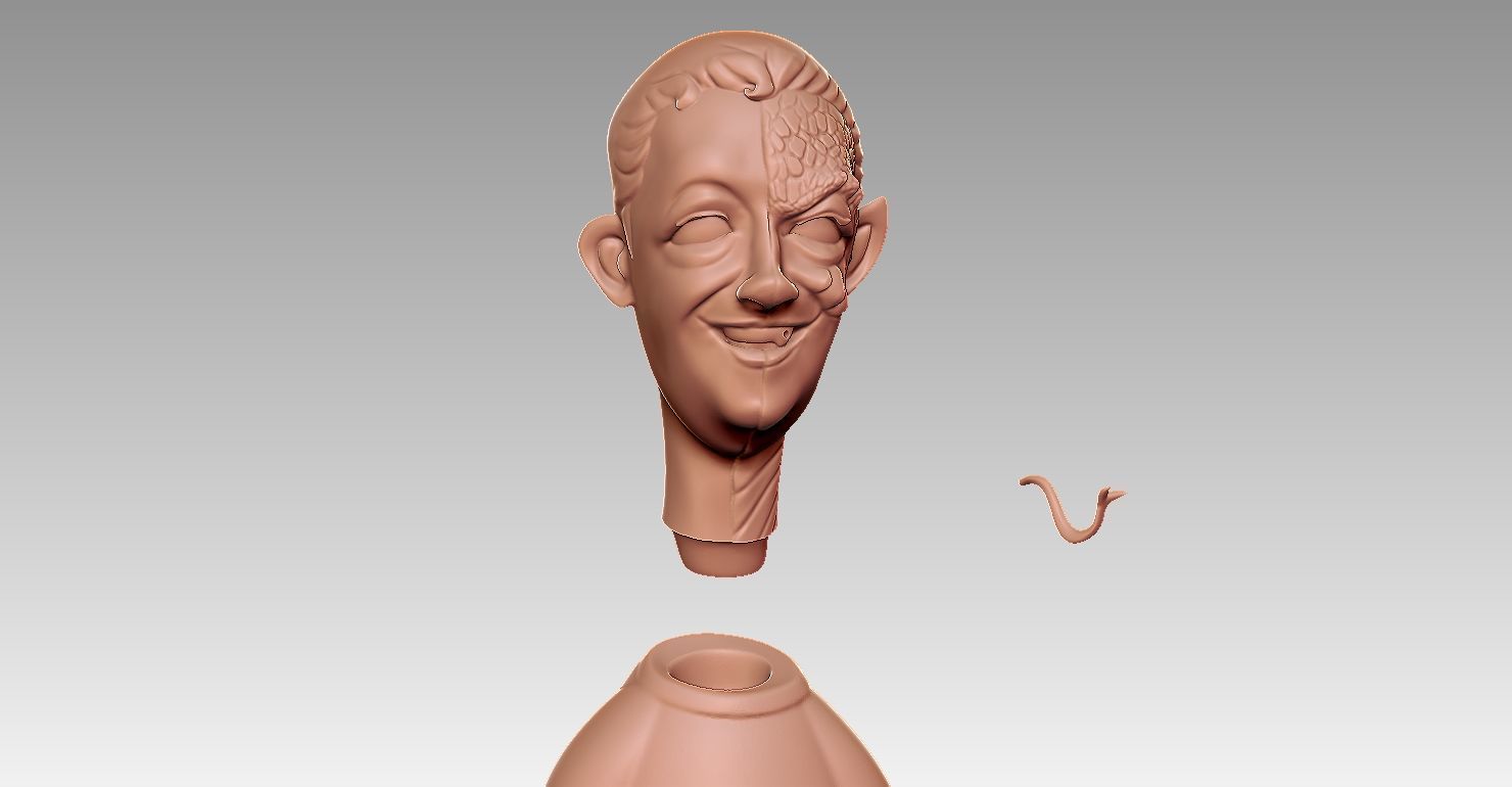 Mark Zuckerberg Funny Meme 3D print model_4