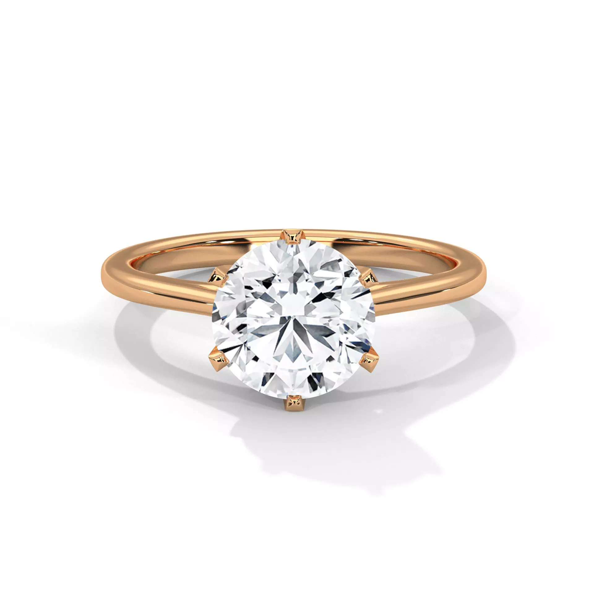 Mono Solitaire ring with 360 view animation 3D print model_0