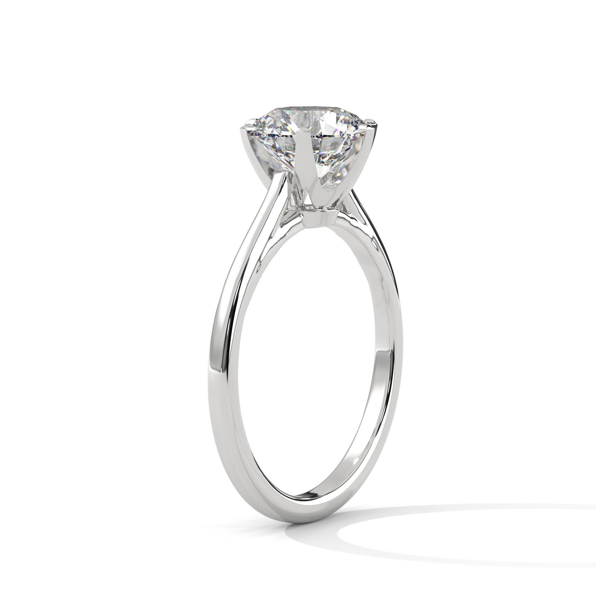 Mono Solitaire ring with 360 view animation 3D print model_3
