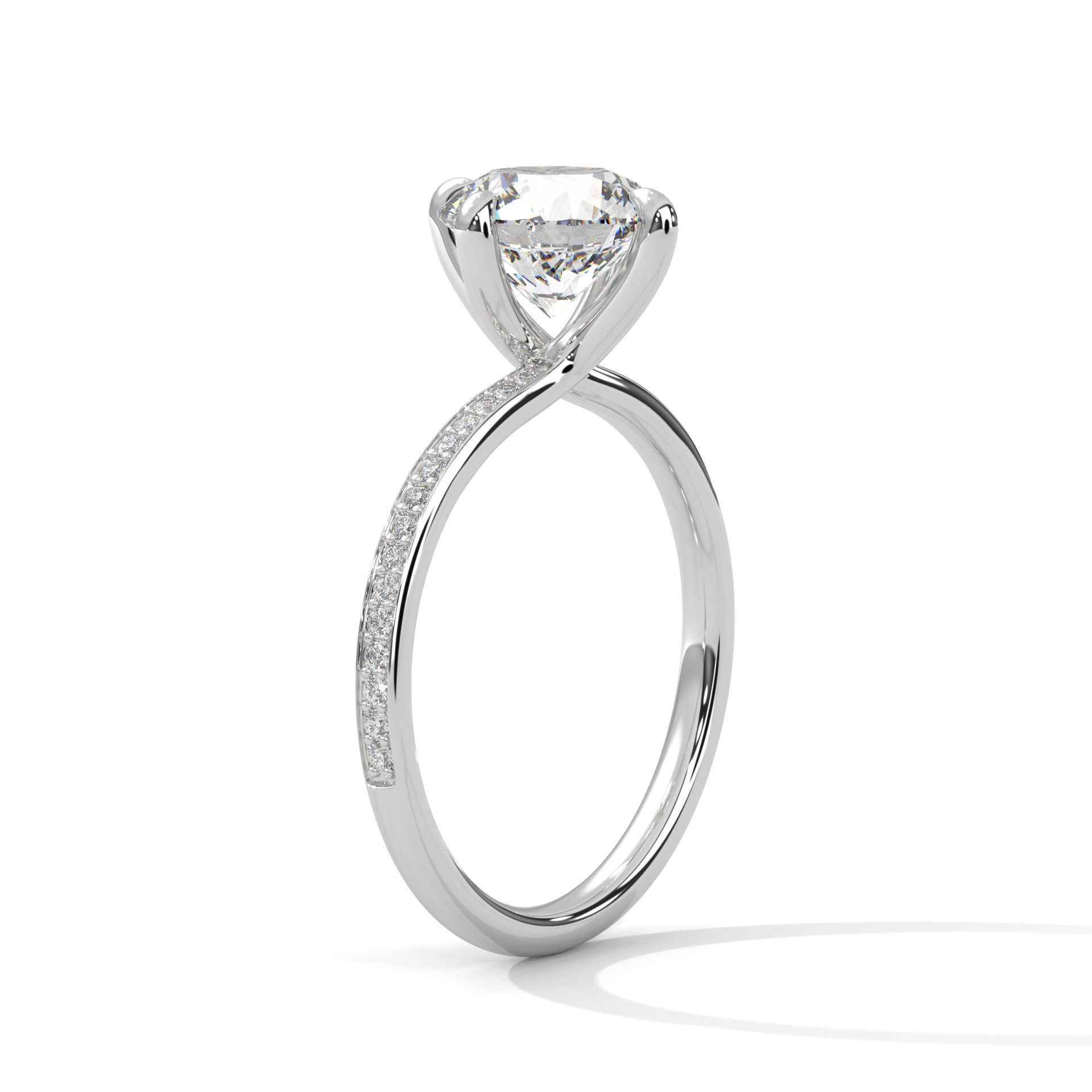 Solitaire ring with 360 view animation 3D print model_4