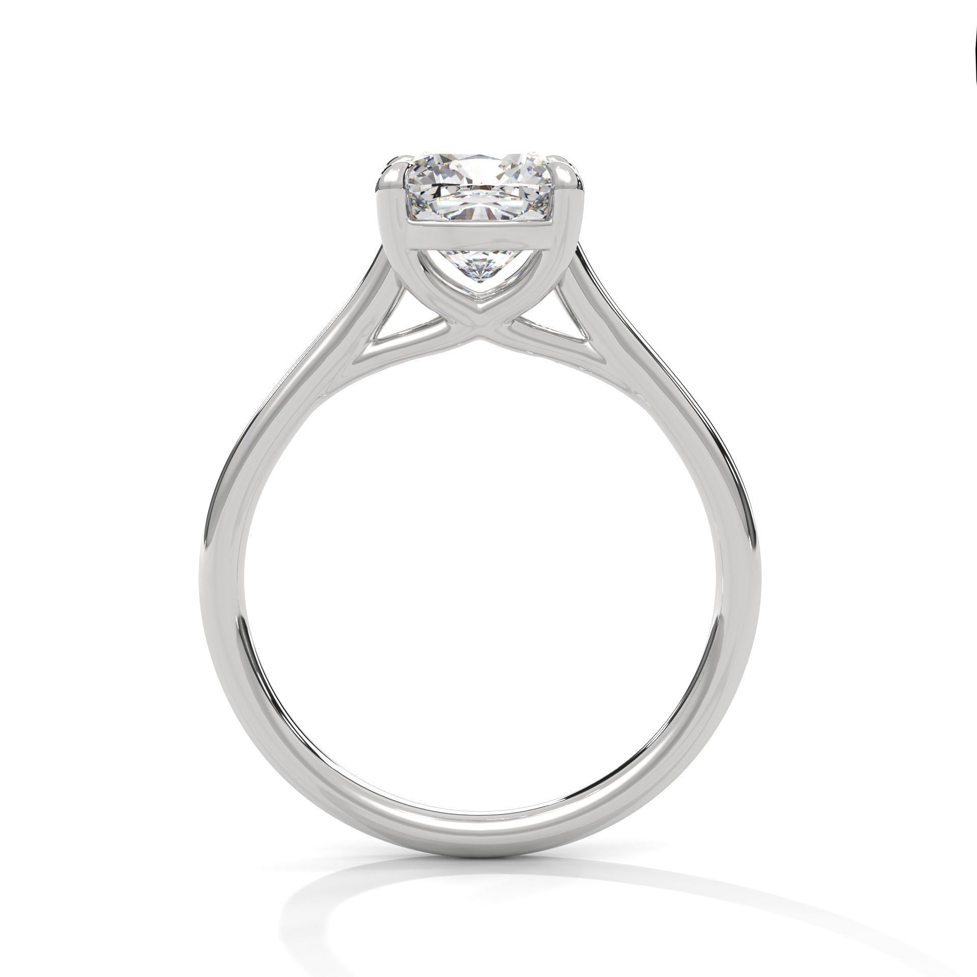 Mono Solitaire ring with 360 view animation 3D print model_8
