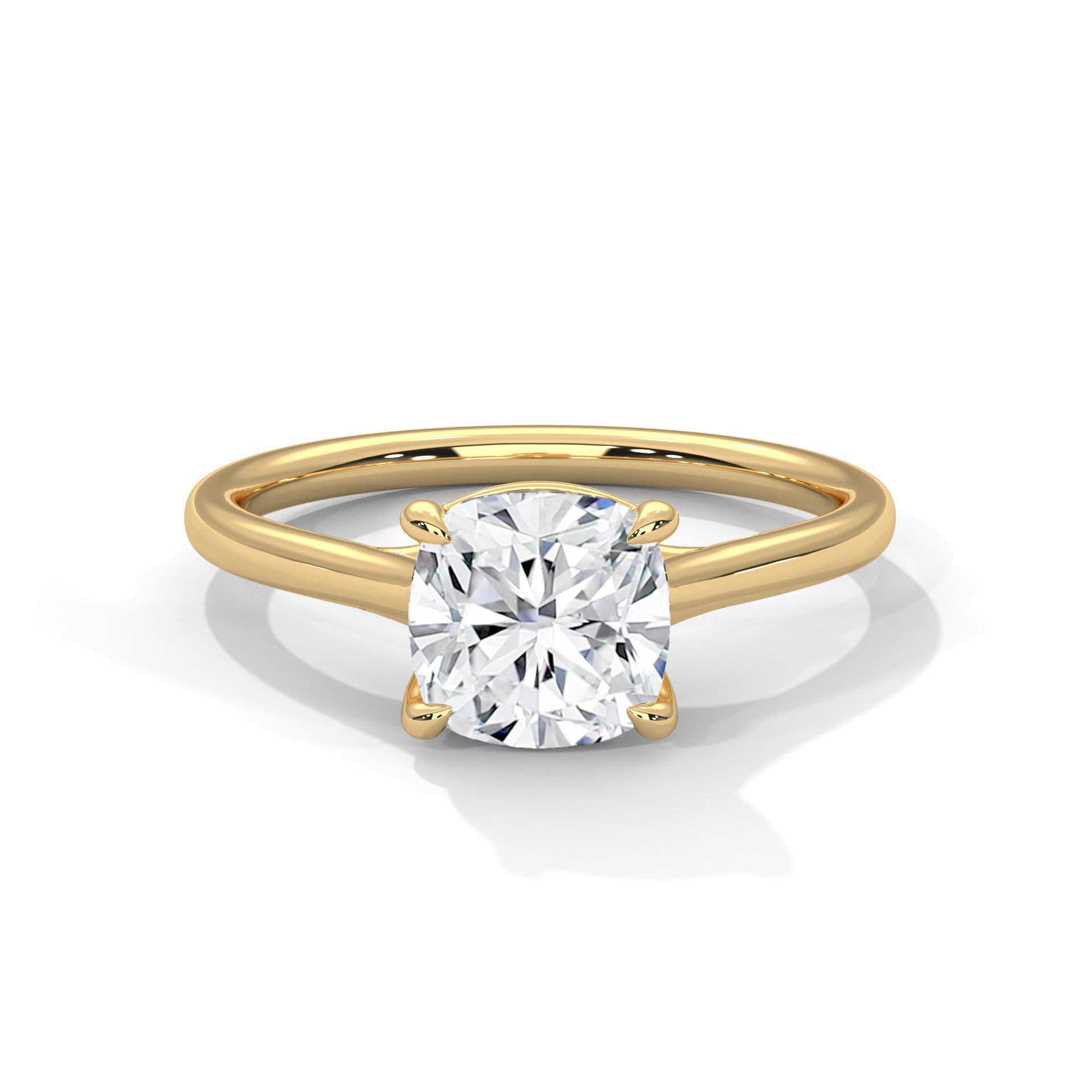 Mono Solitaire ring with 360 view animation 3D print model_1