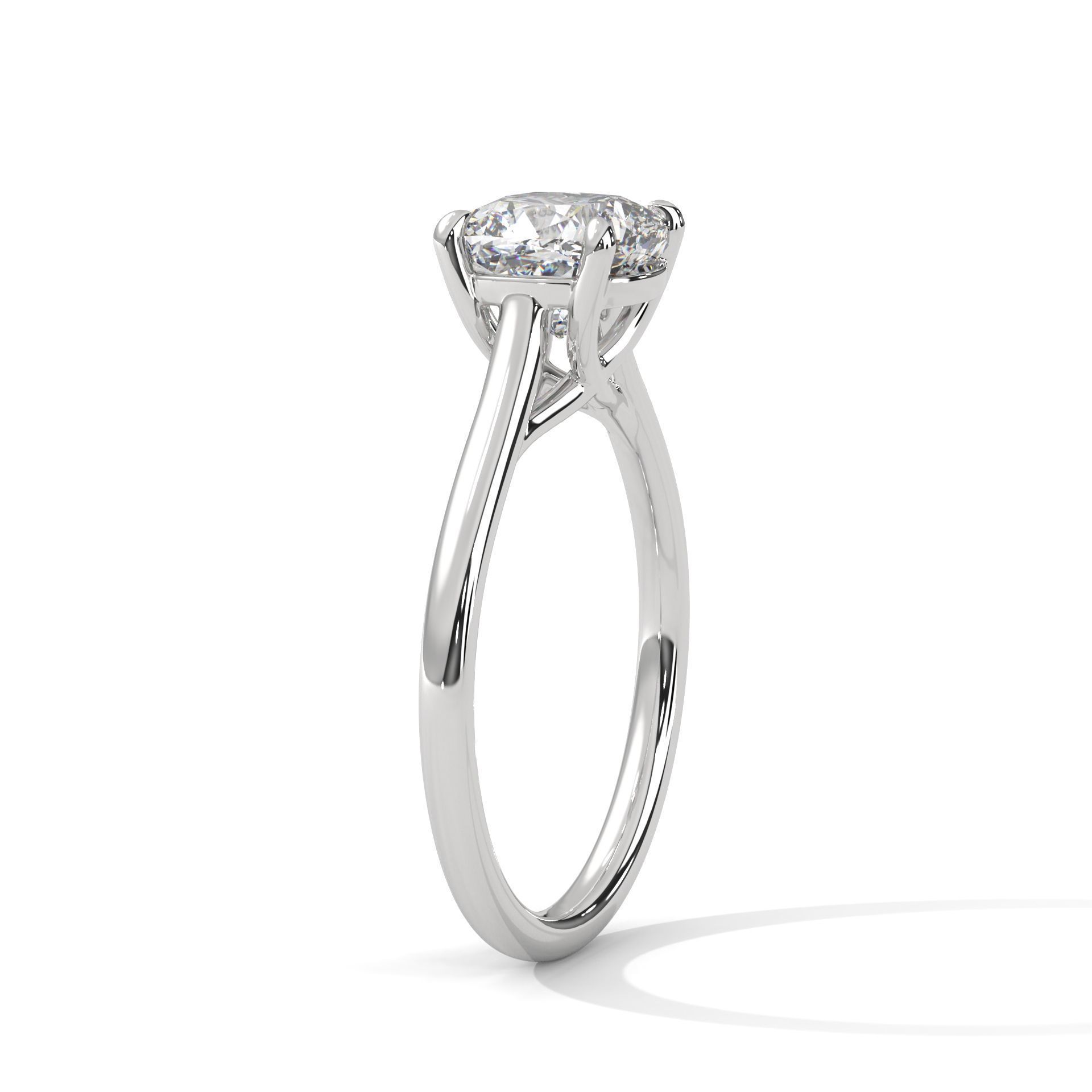 Mono Solitaire ring with 360 view animation 3D print model_7