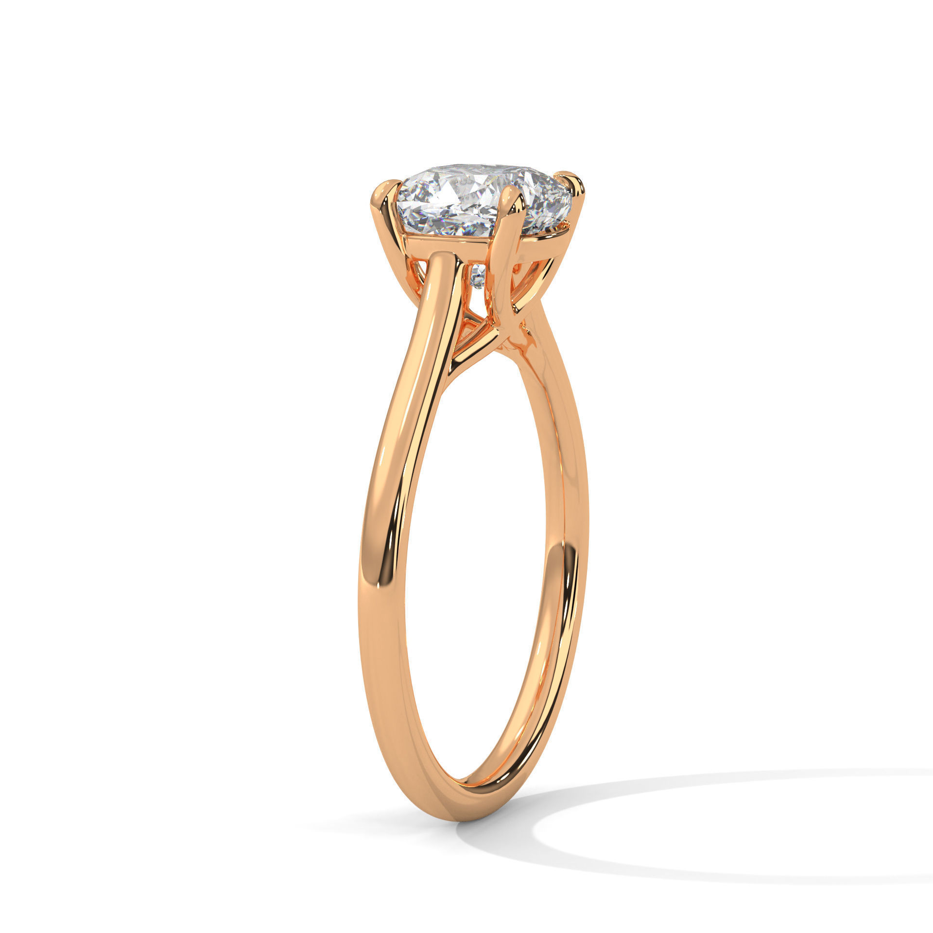 Mono Solitaire ring with 360 view animation 3D print model_6