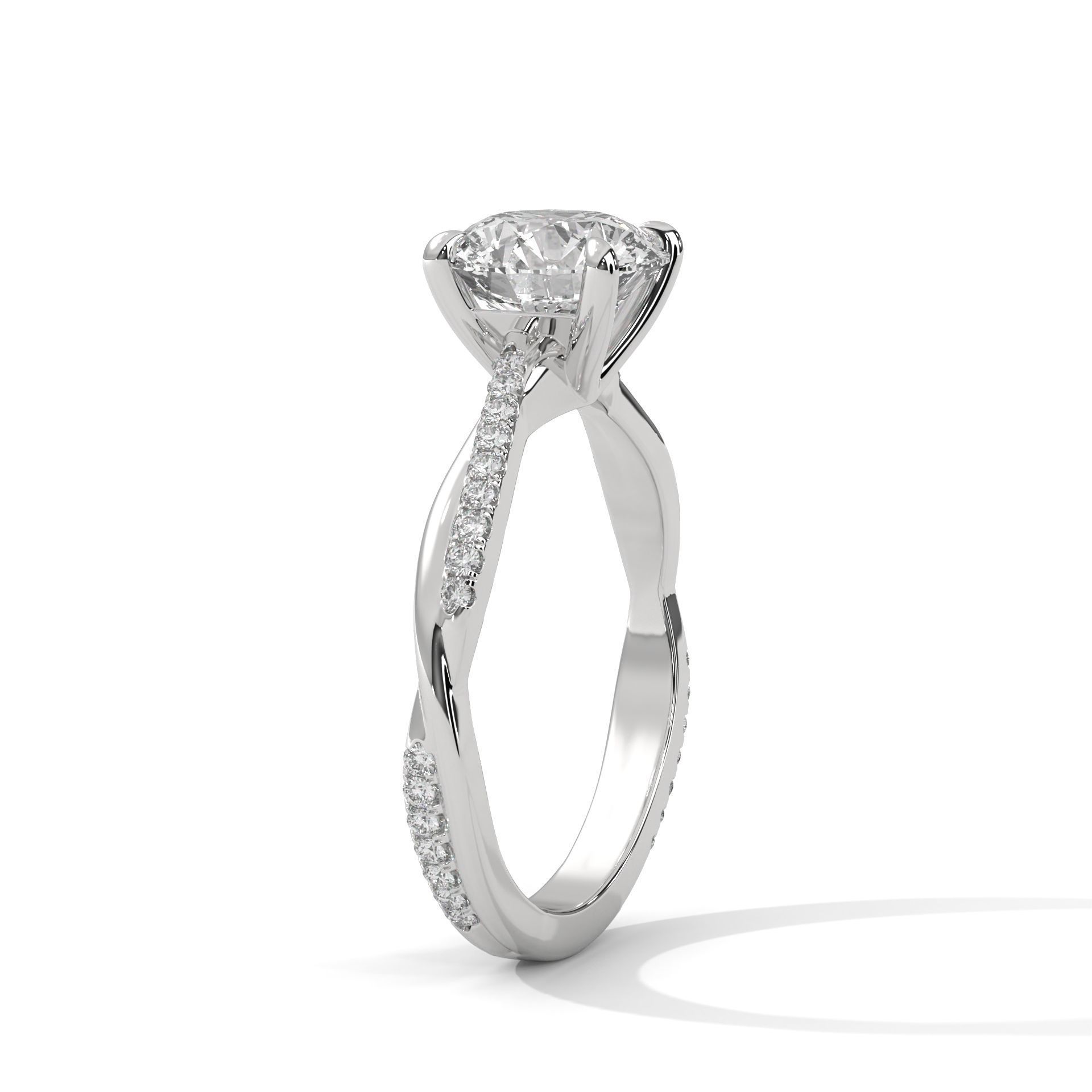 Solitaire ring with 360 view animation 3D print model_8