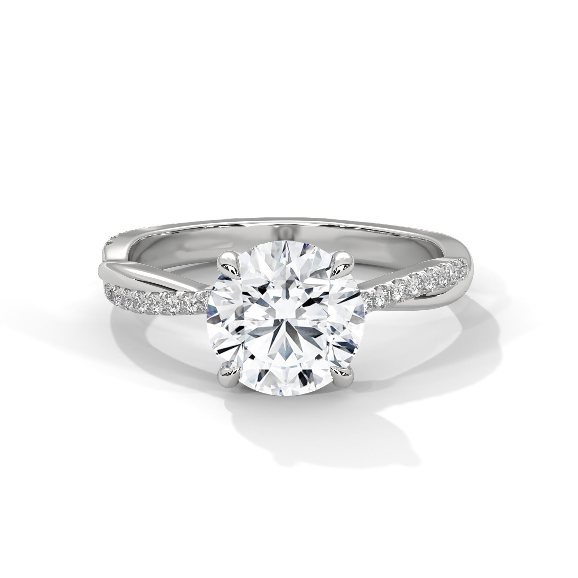 Solitaire ring with 360 view animation 3D print model_2
