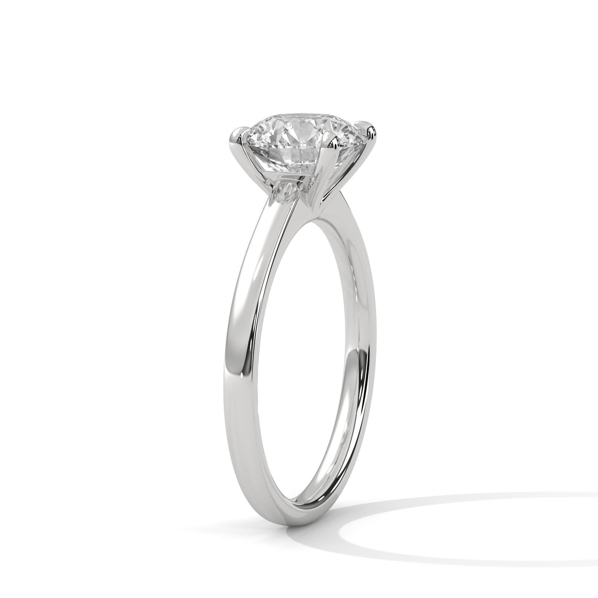 Mono Solitaire ring with 360 view animation 3D print model_6