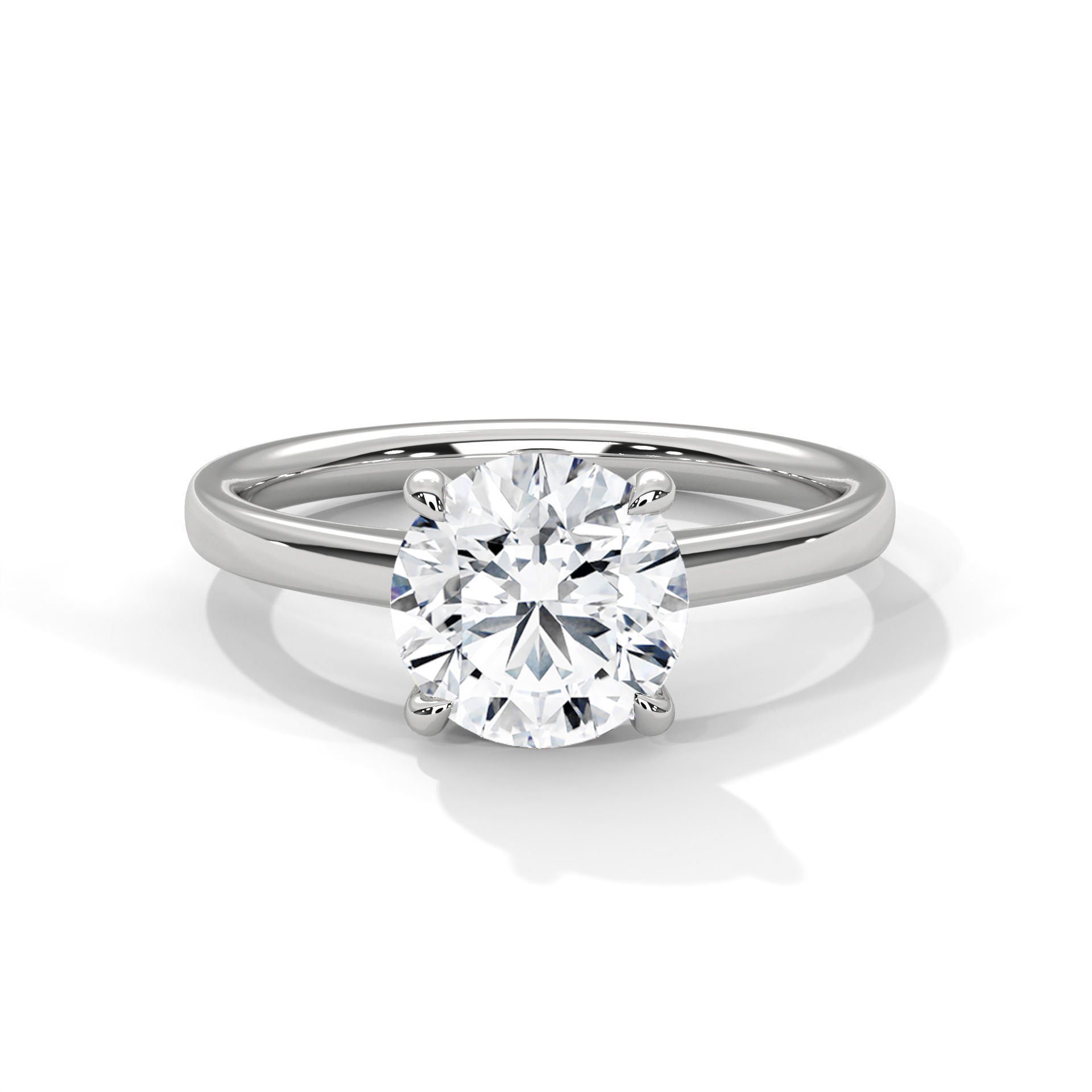 Mono Solitaire ring with 360 view animation 3D print model_2