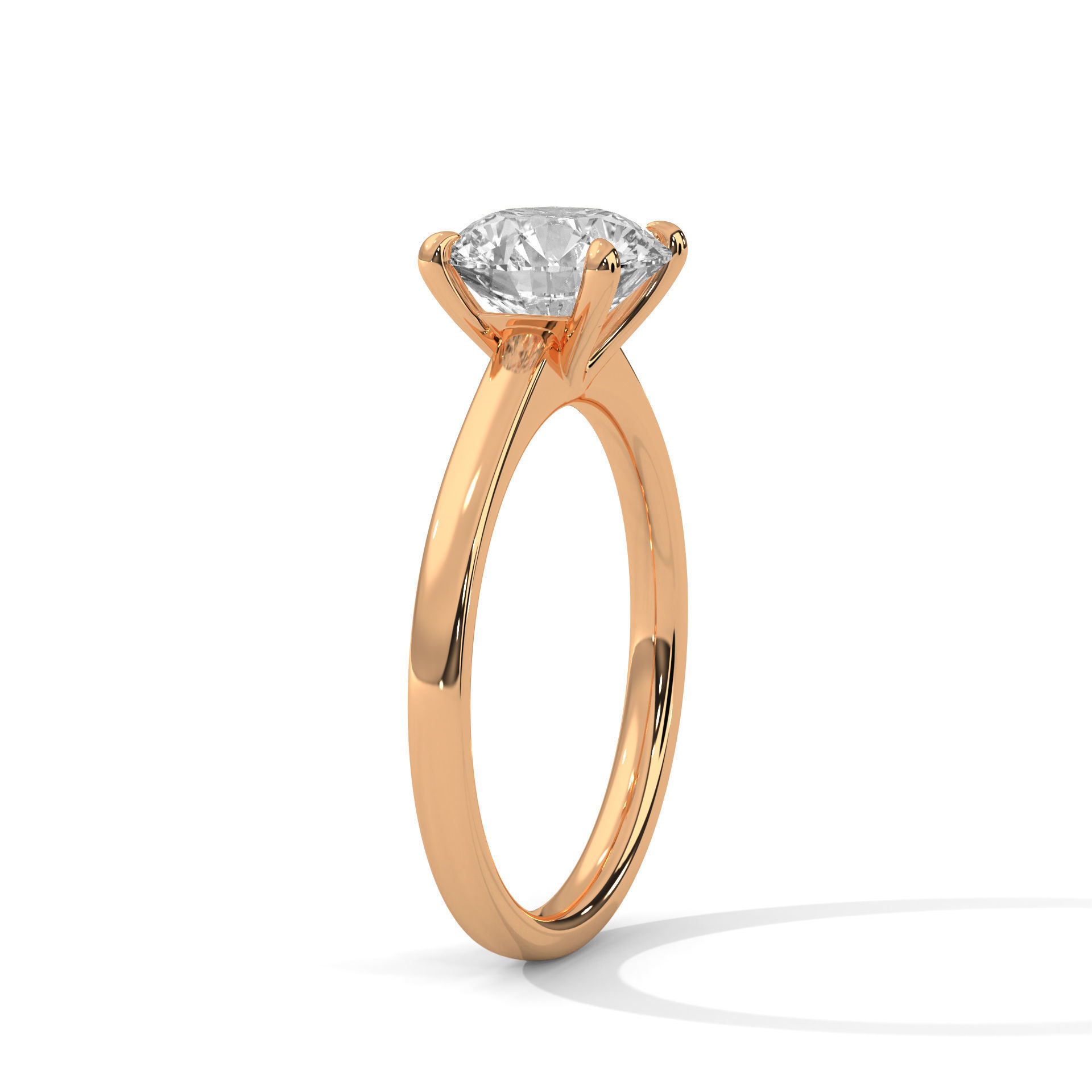 Mono Solitaire ring with 360 view animation 3D print model_5