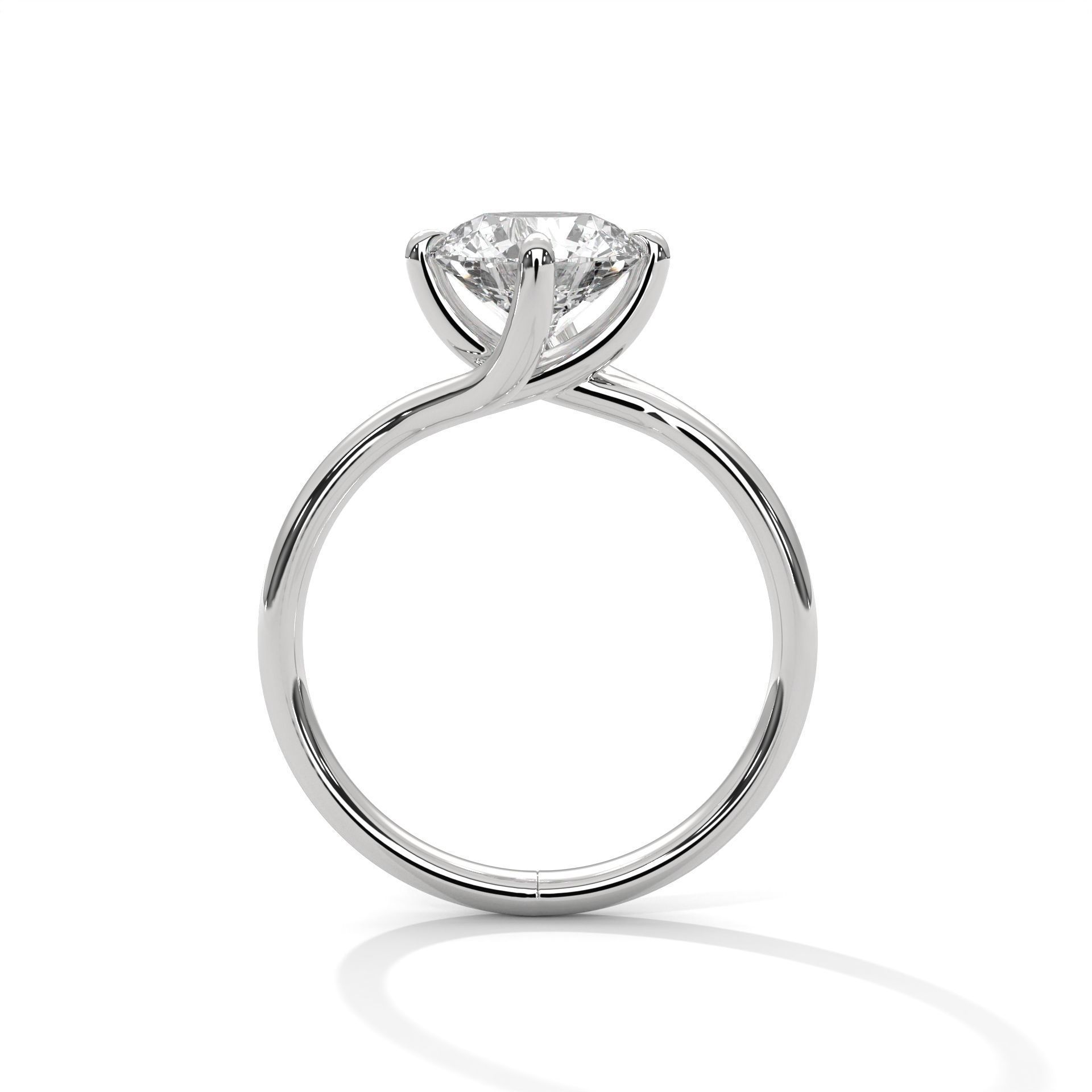 Mono Solitaire ring with 360 view animation 3D print model_3
