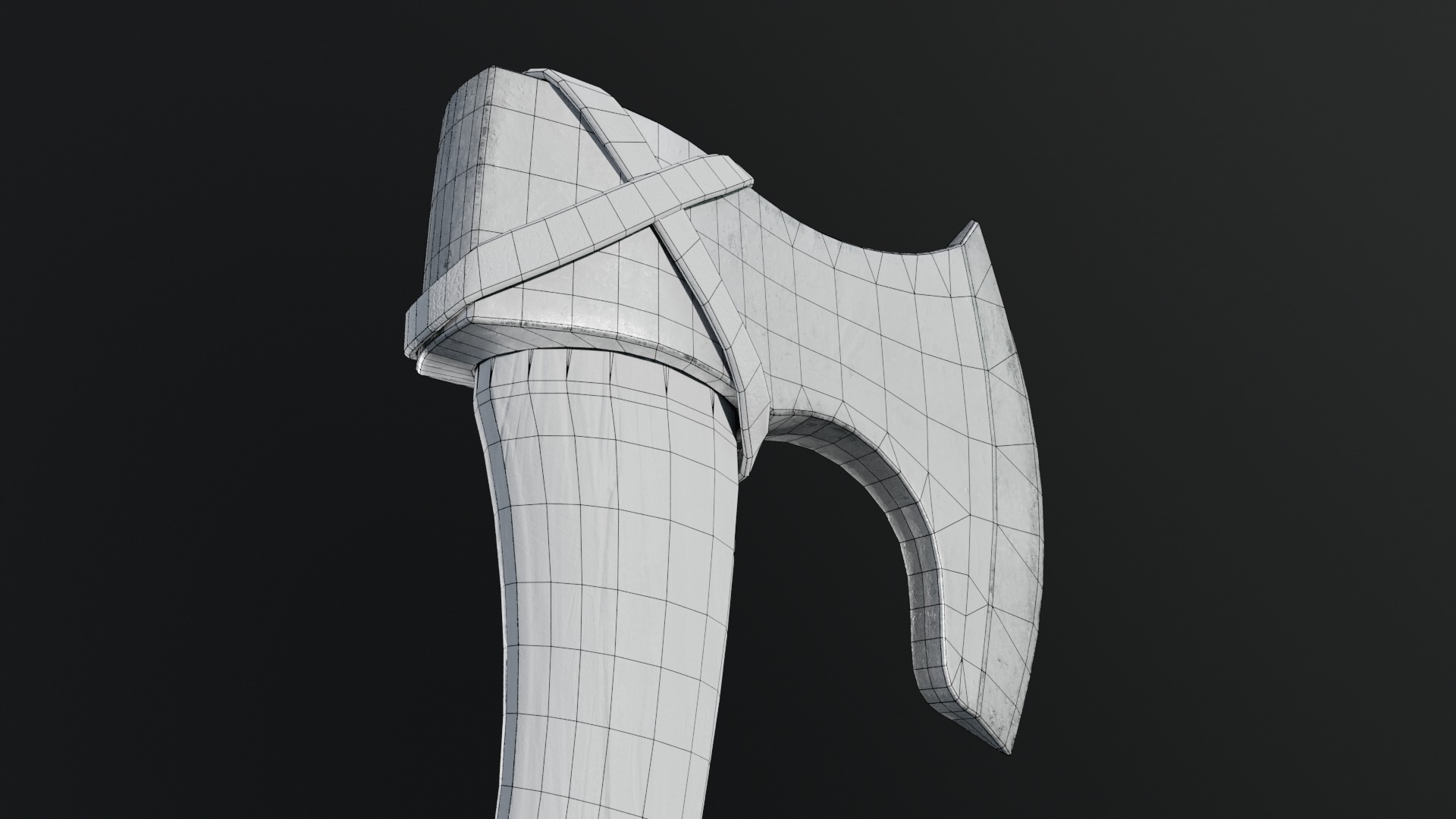 Viking Axes Low-poly 3D model_71