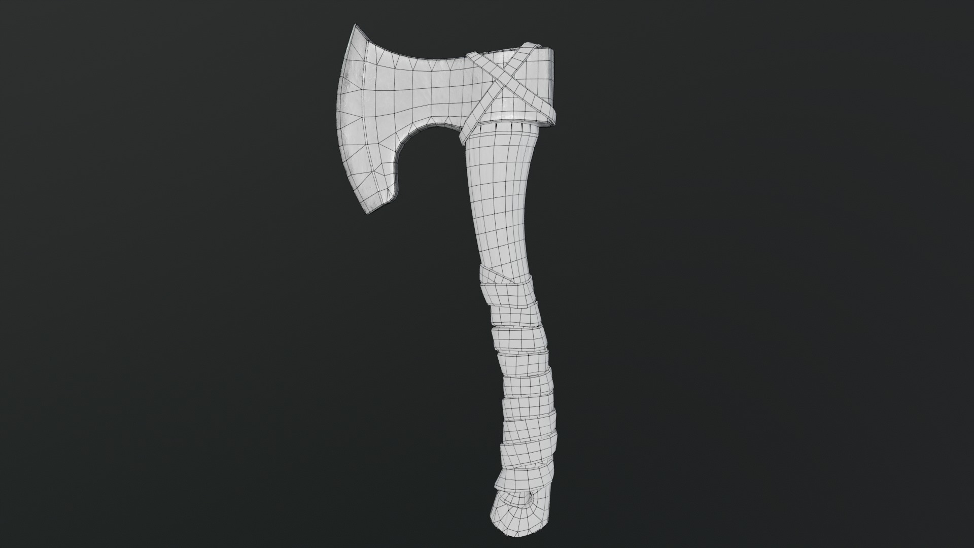 Viking Axes Low-poly 3D model_73