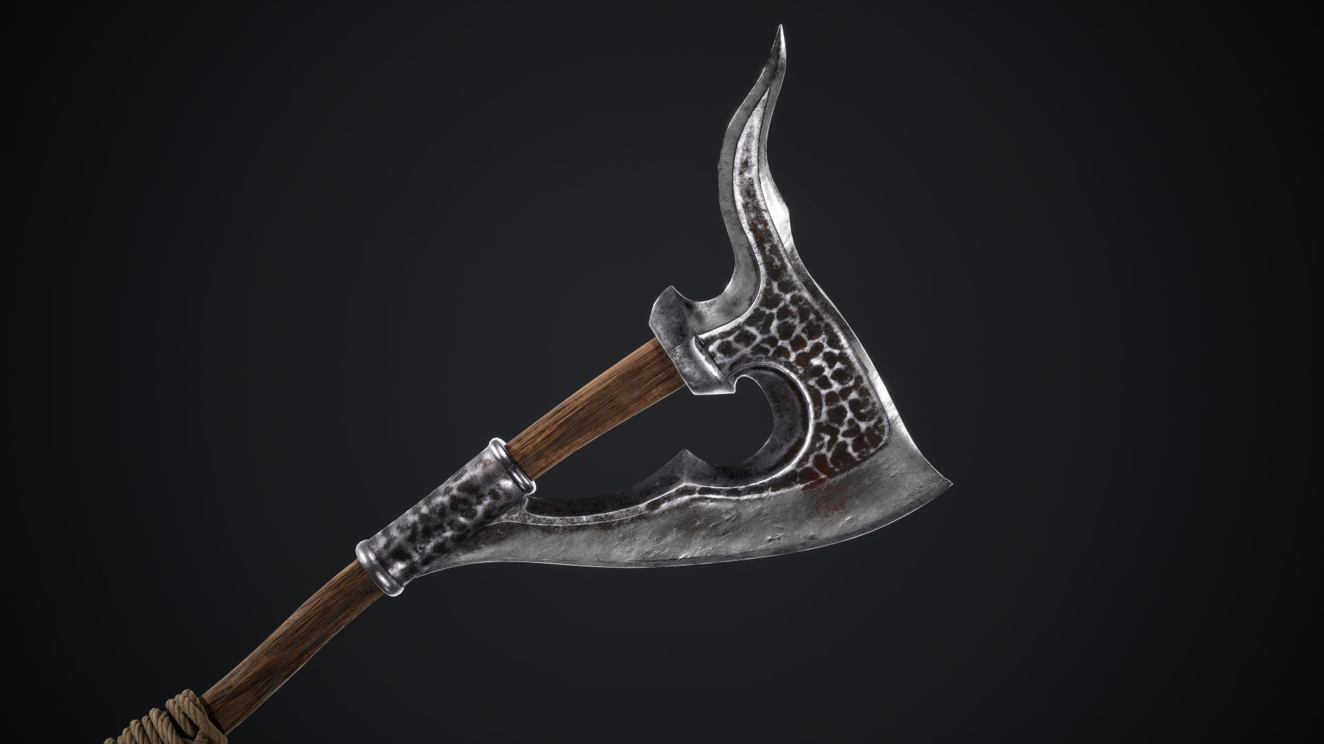 Viking Axes Low-poly 3D model_37