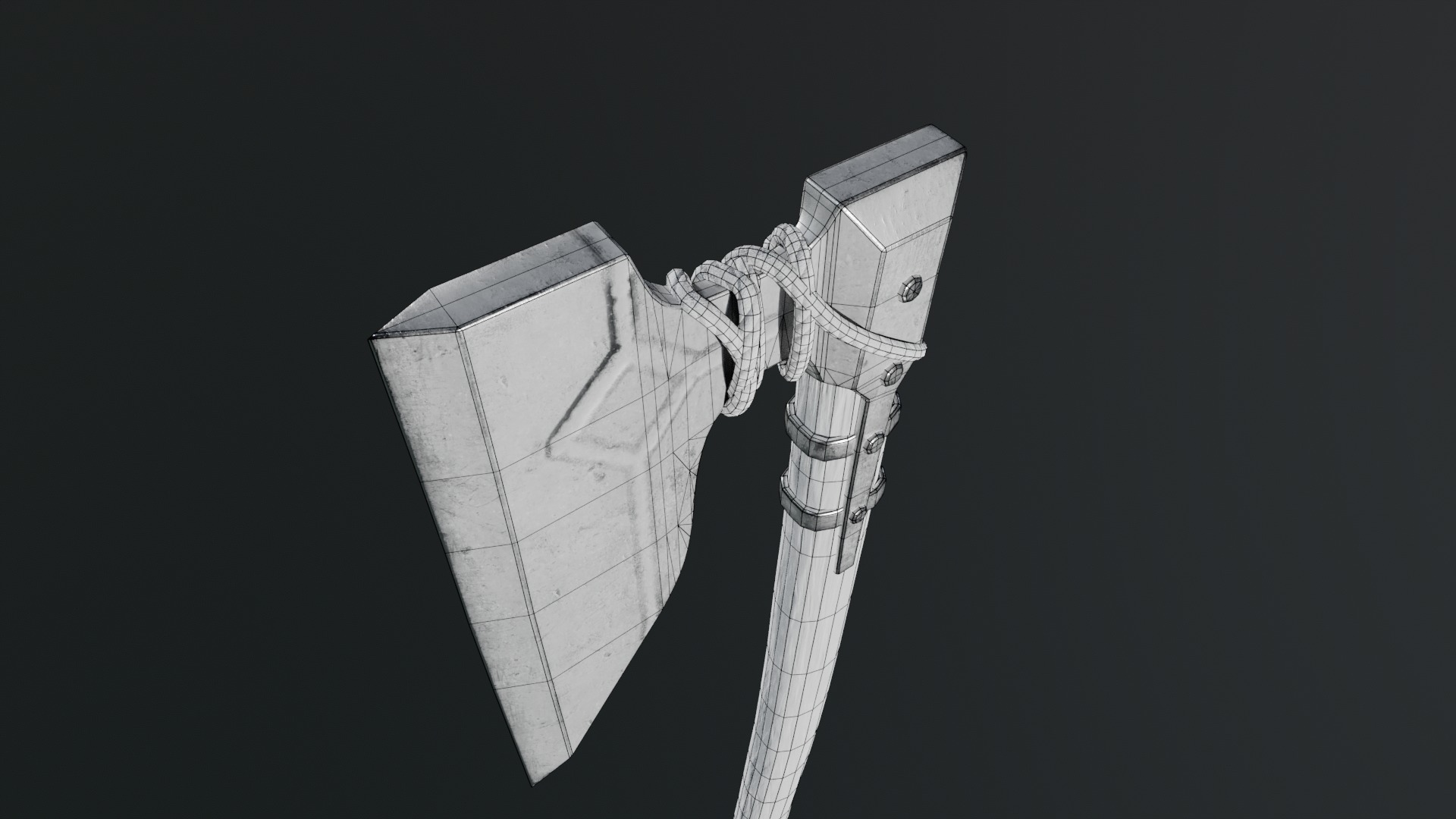 Viking Axes Low-poly 3D model_79