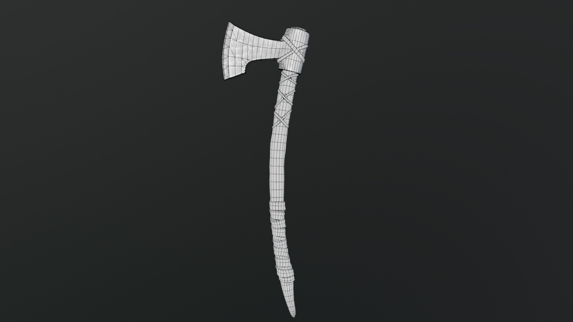 Viking Axes Low-poly 3D model_89