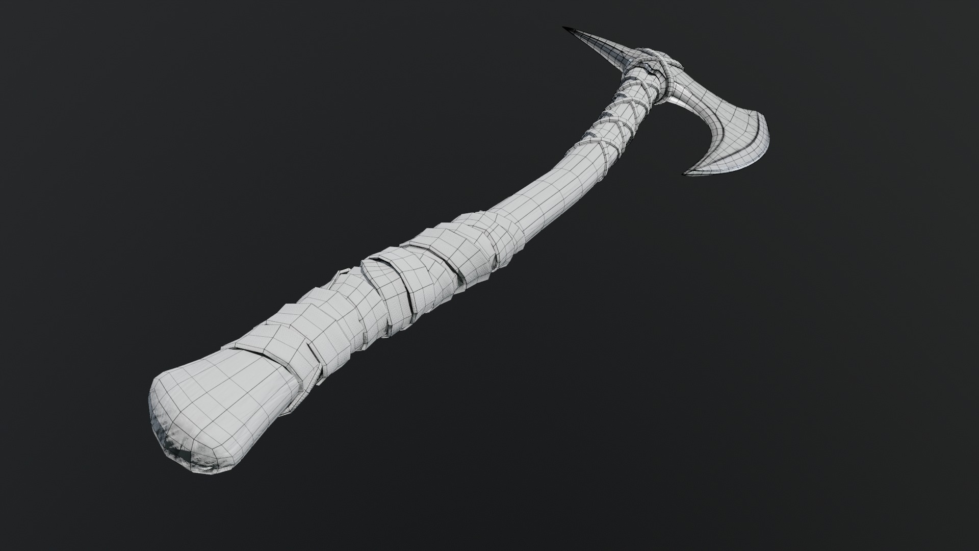Viking Axes Low-poly 3D model_82