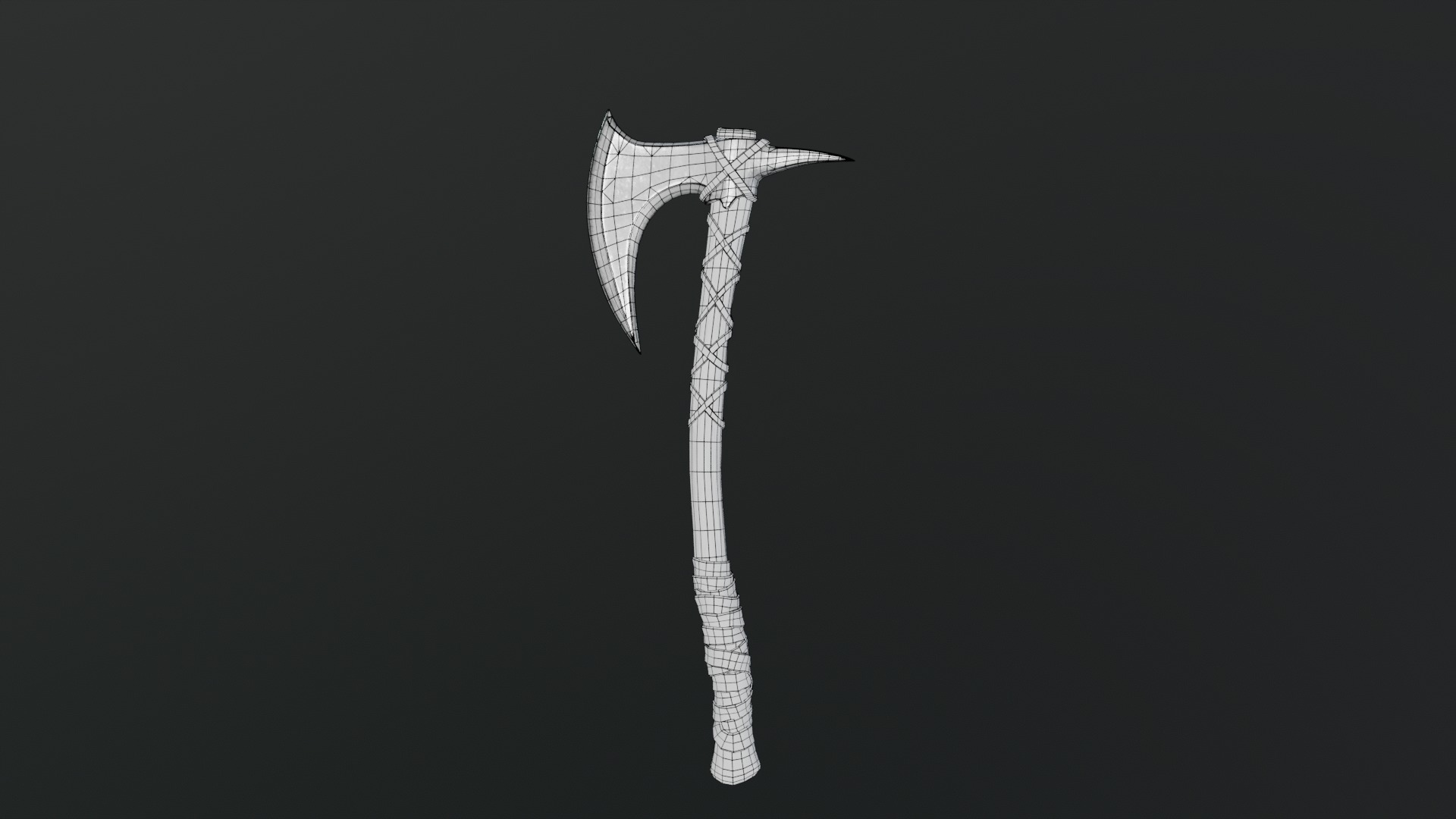 Viking Axes Low-poly 3D model_77