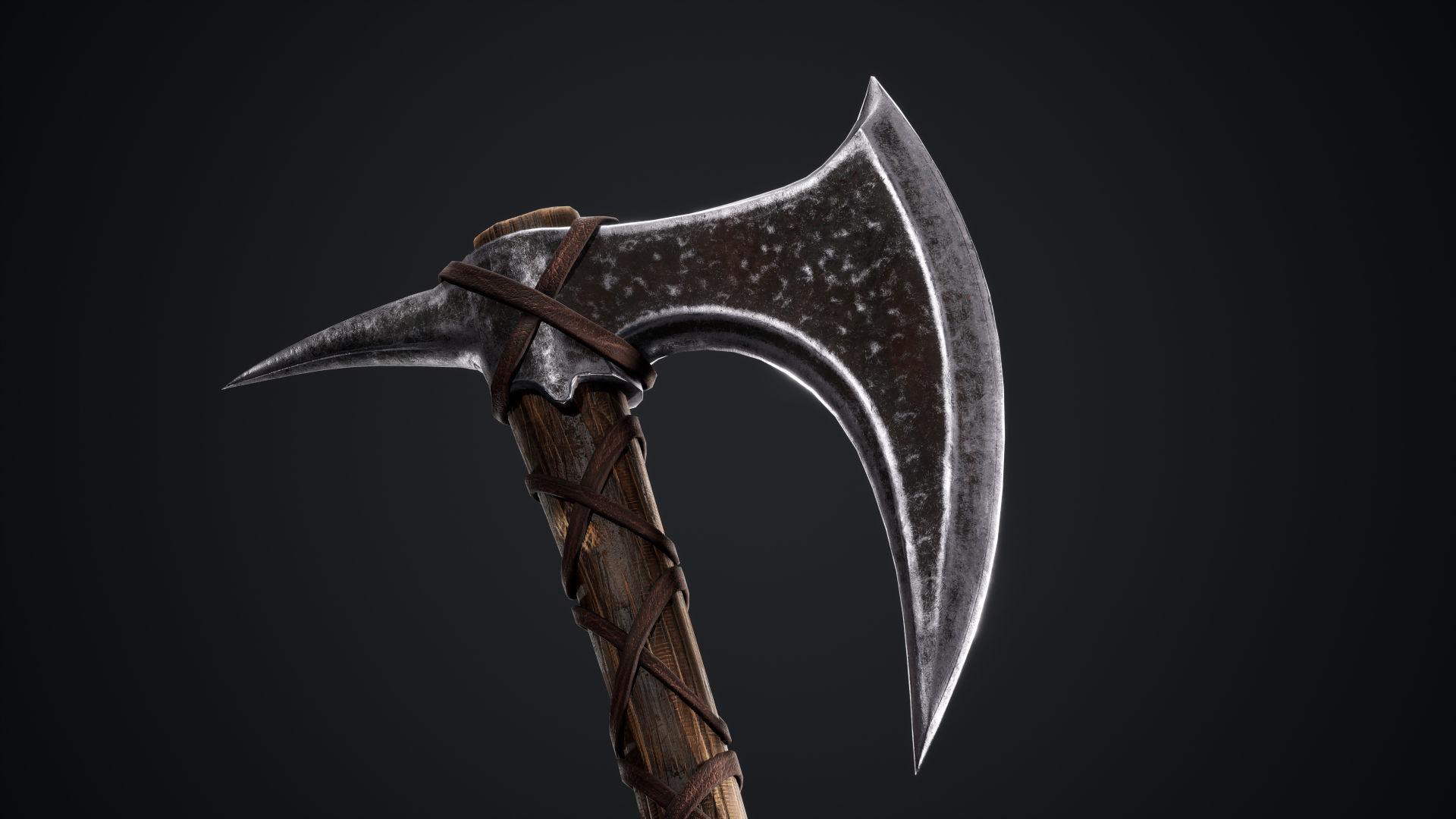Viking Axes Low-poly 3D model_47