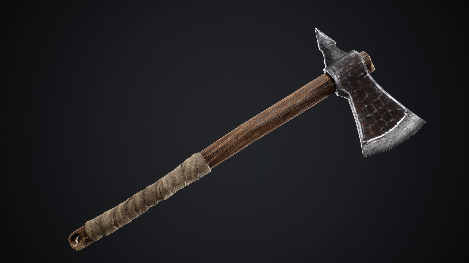 Viking Axes Low-poly 3D model_25