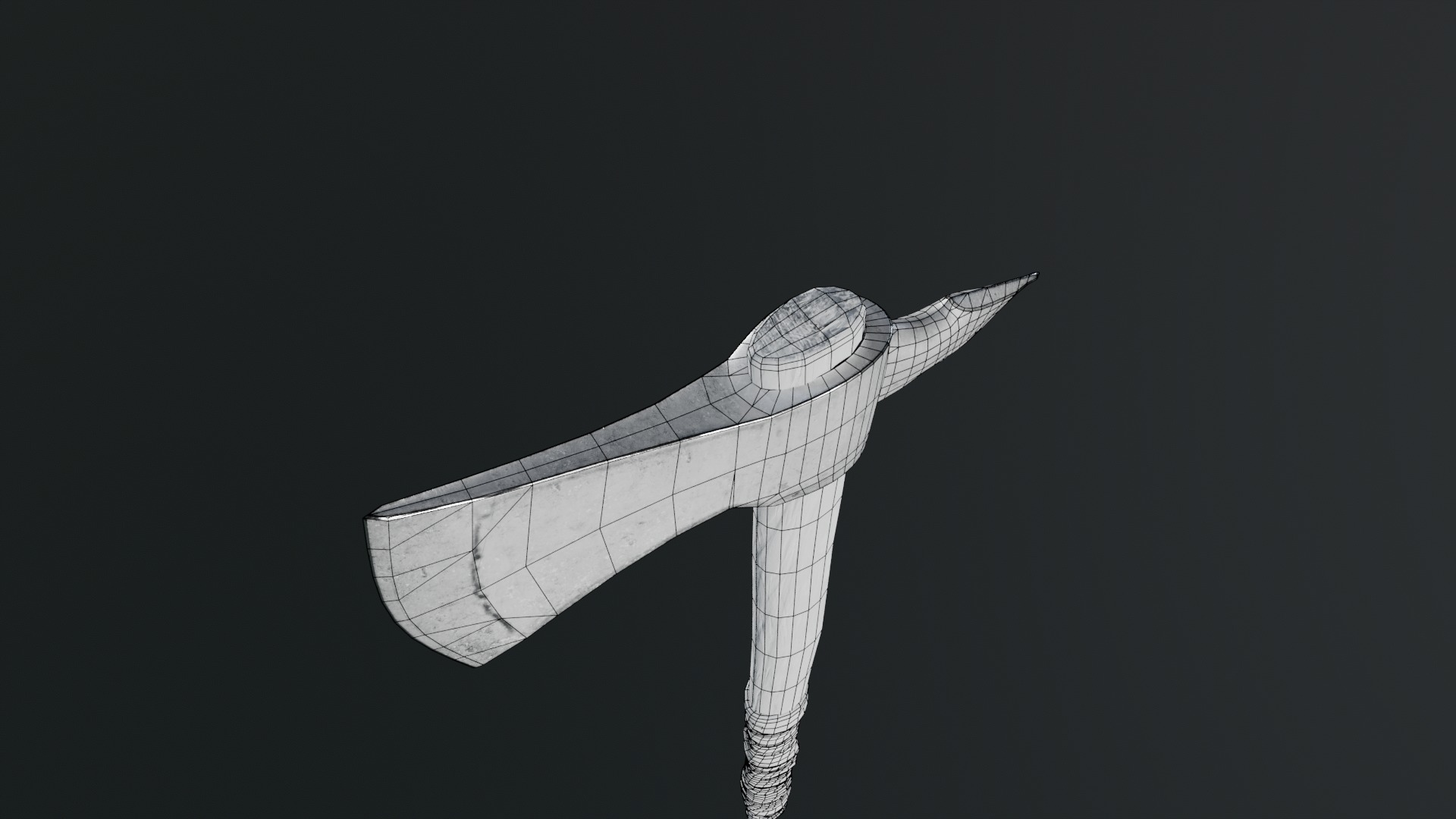 Viking Axes Low-poly 3D model_87