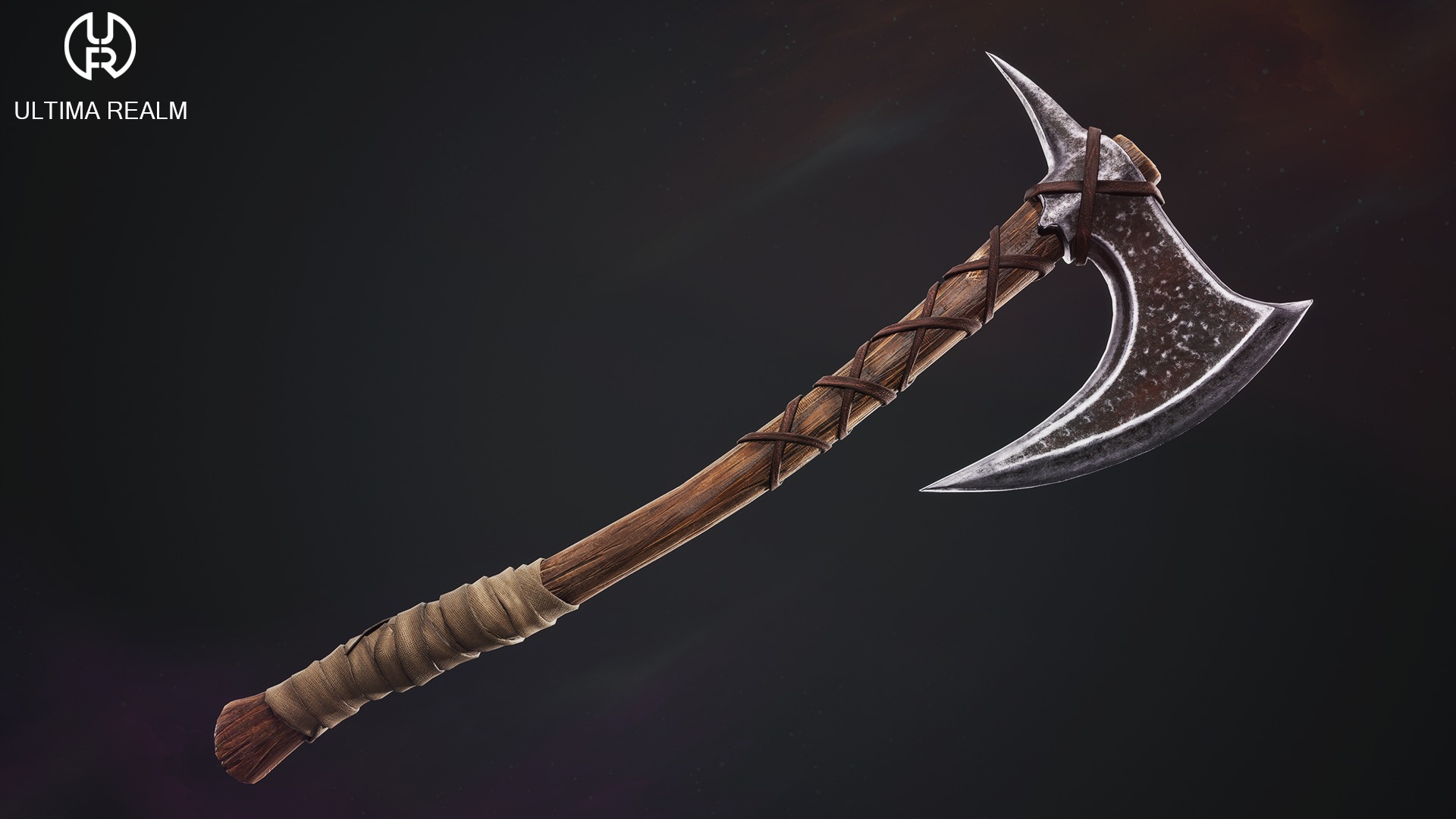 Viking Axes Low-poly 3D model_12