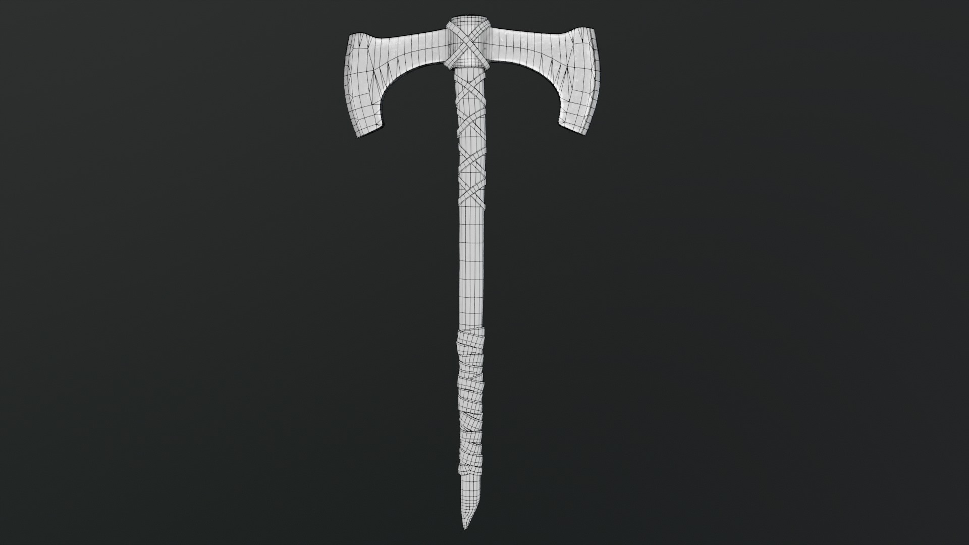 Viking Axes Low-poly 3D model_97