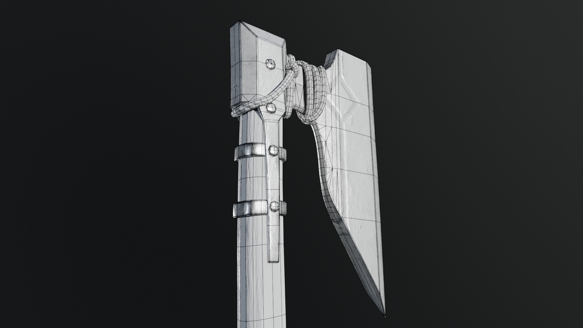 Viking Axes Low-poly 3D model_78