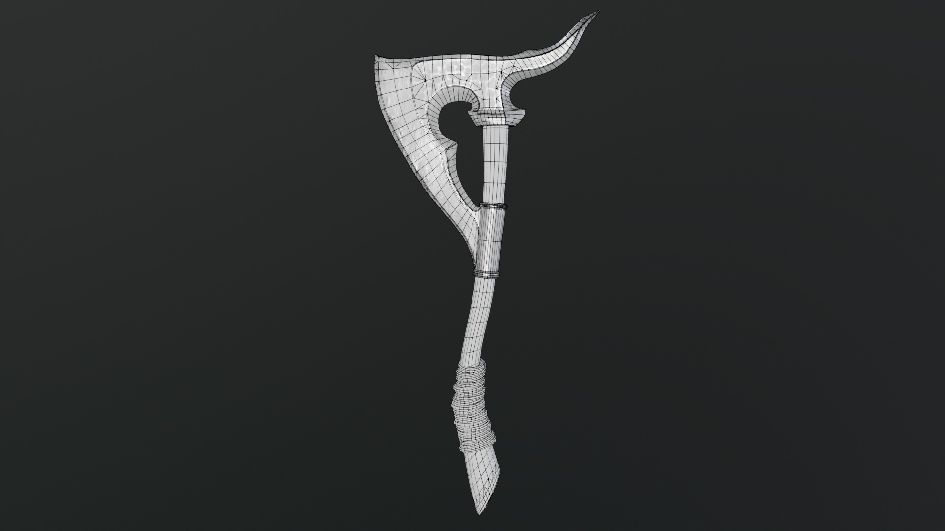 Viking Axes Low-poly 3D model_72