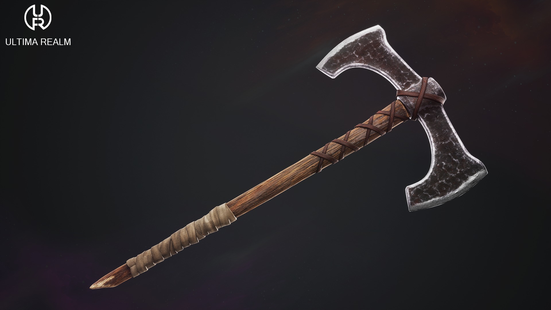 Viking Axes Low-poly 3D model_8