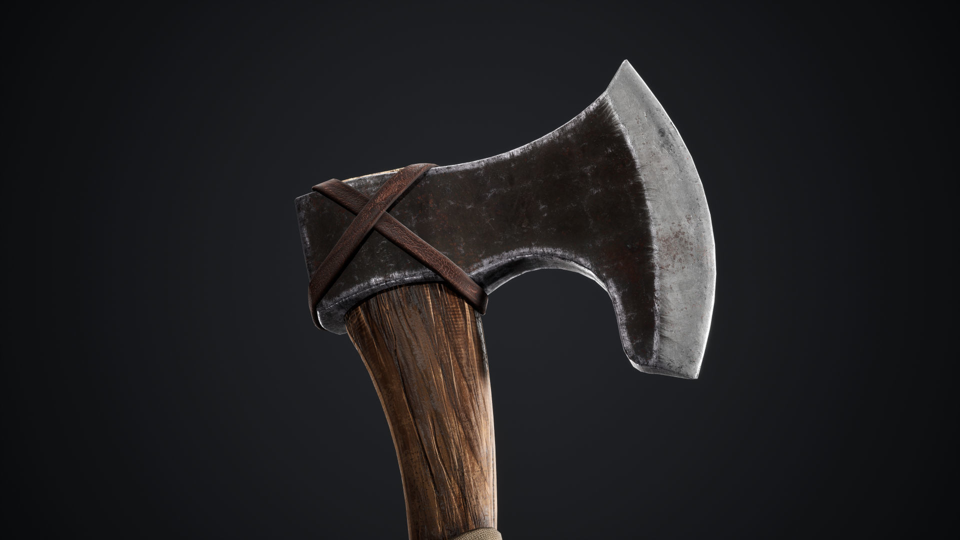 Viking Axes Low-poly 3D model_41