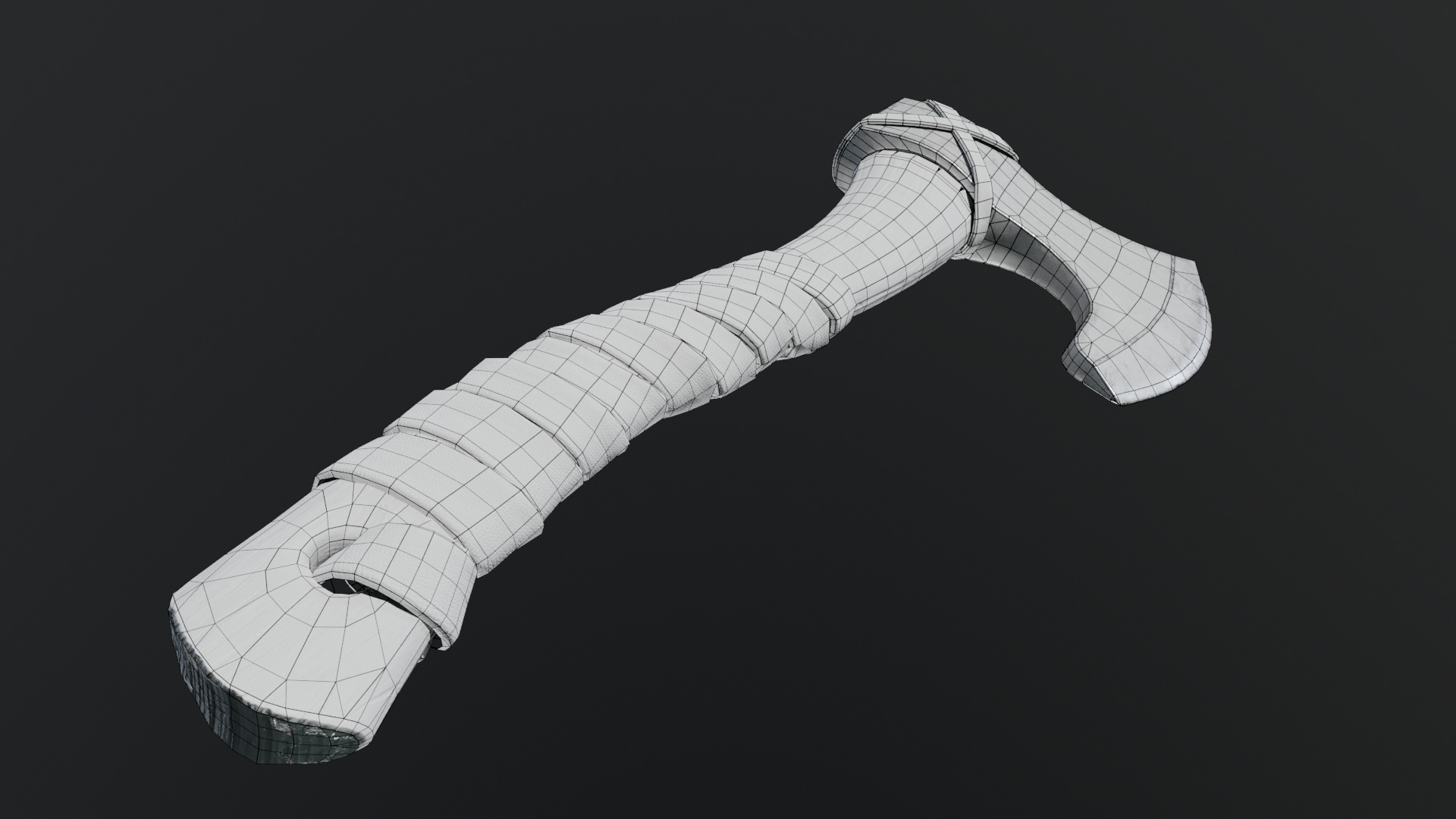 Viking Axes Low-poly 3D model_76