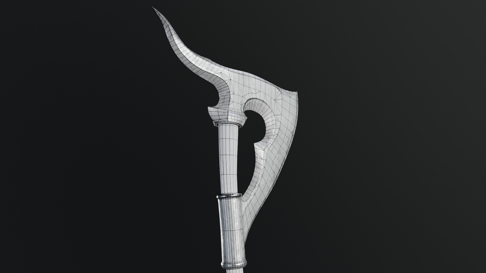 Viking Axes Low-poly 3D model_61