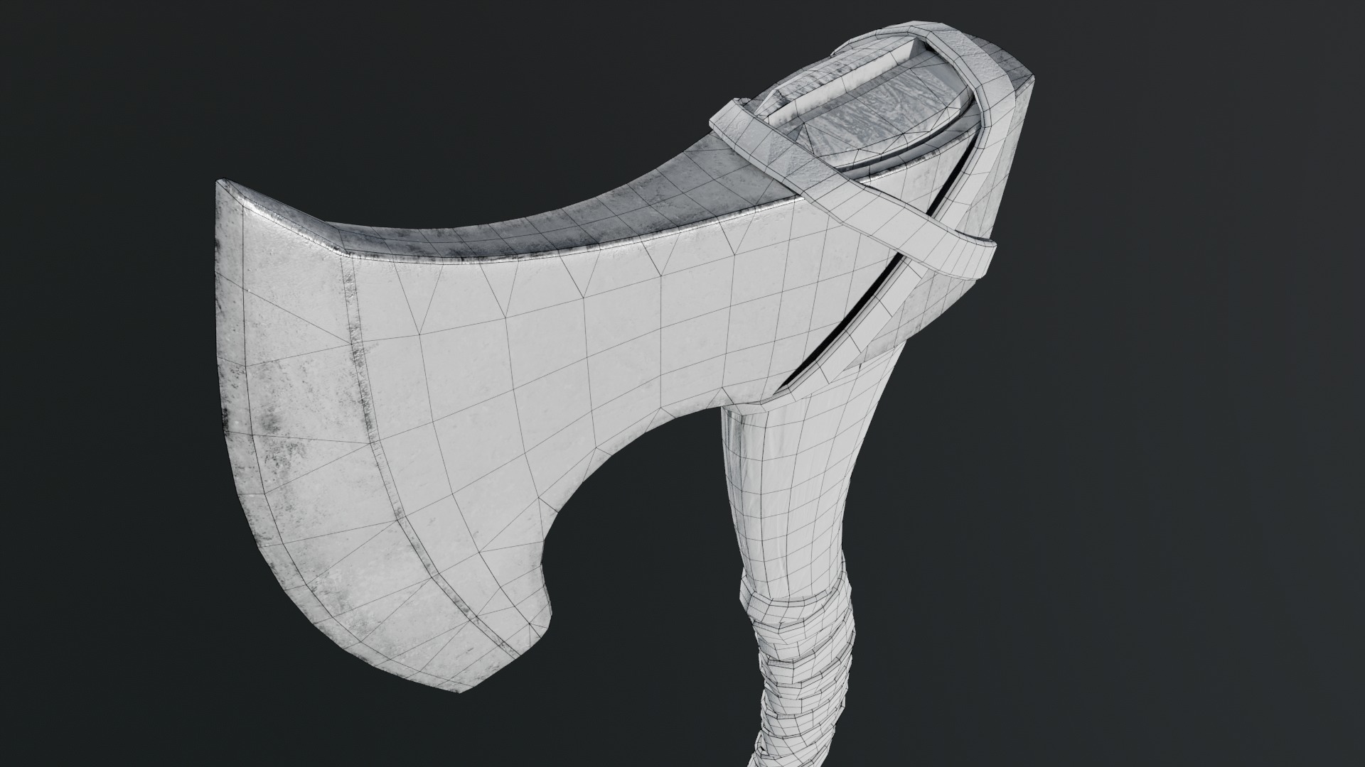 Viking Axes Low-poly 3D model_67