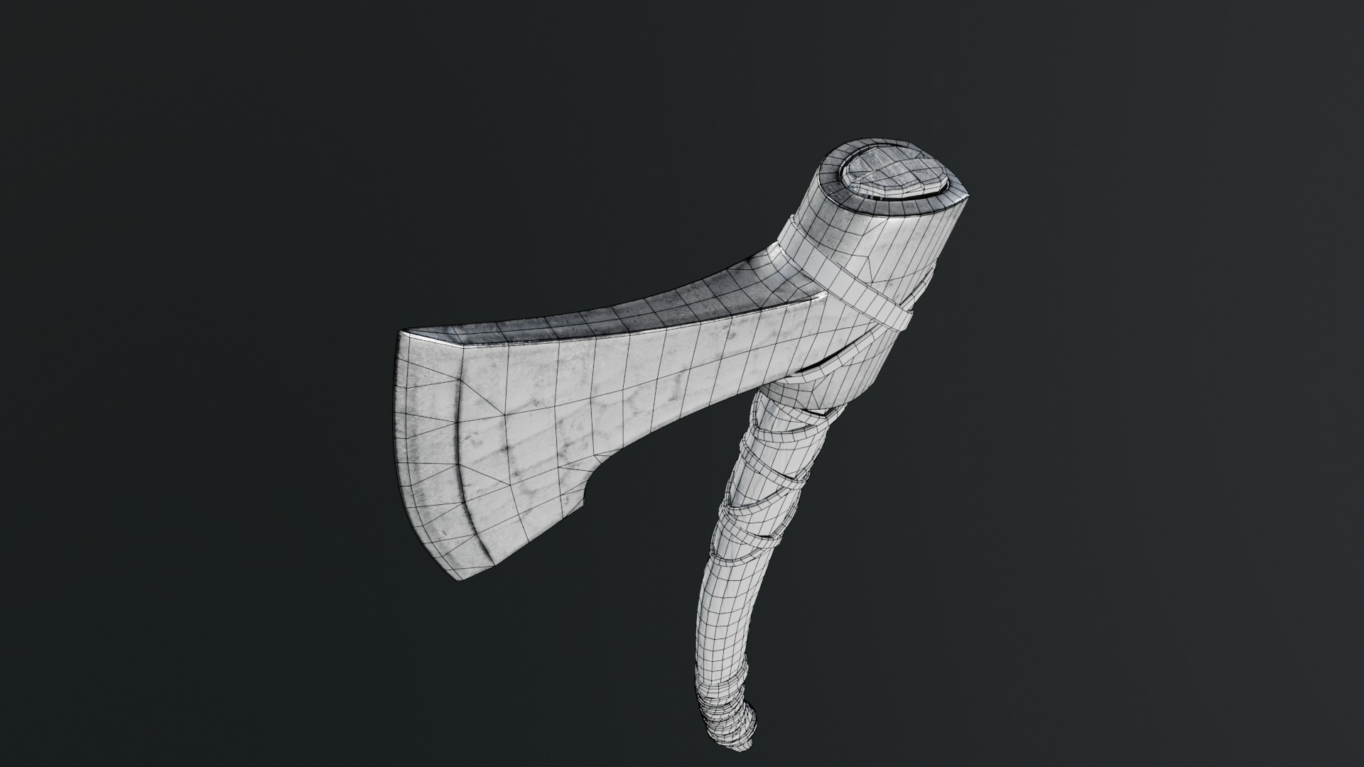 Viking Axes Low-poly 3D model_95