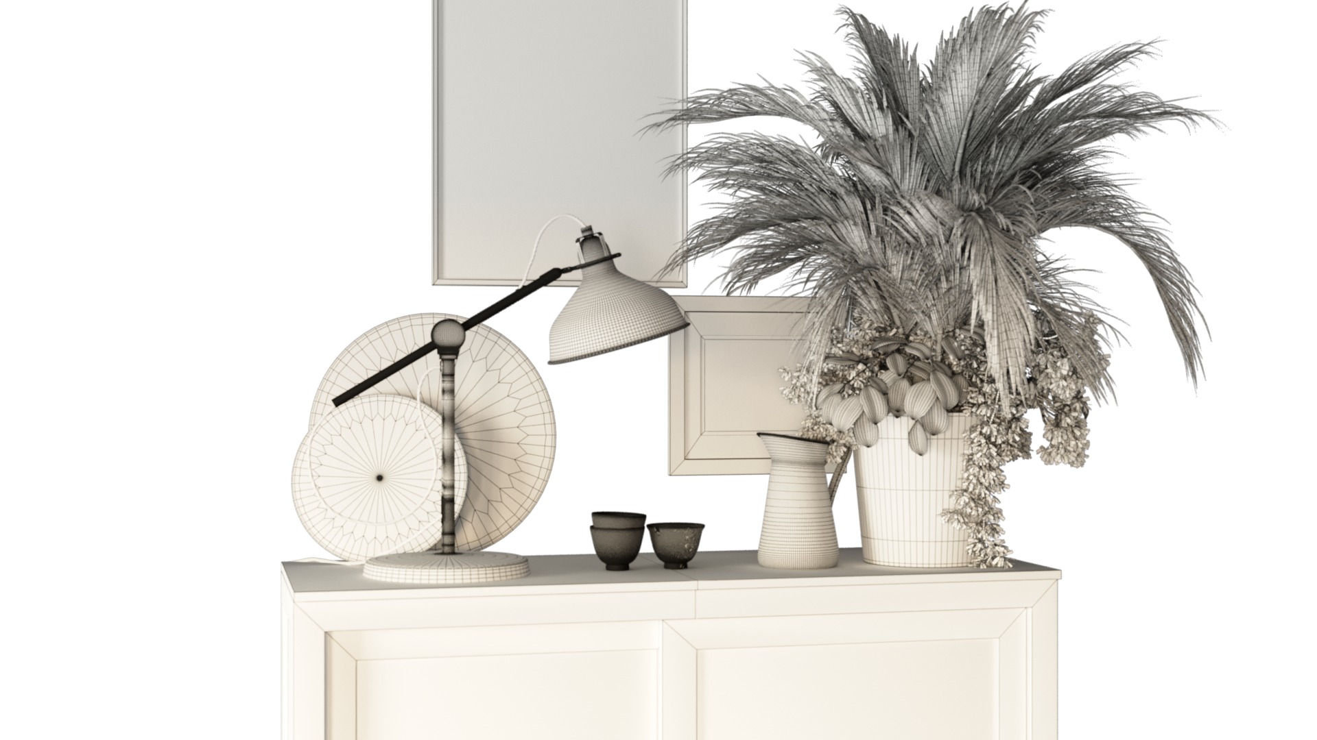 Cabinet Display Case from IKEA 3D model_3