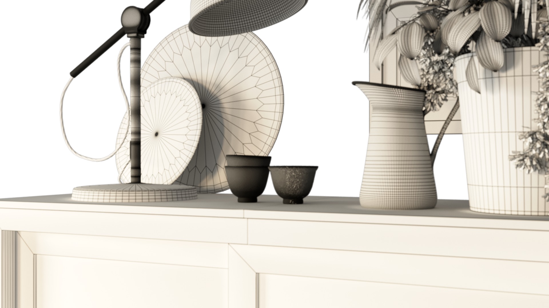 Cabinet Display Case from IKEA 3D model_5