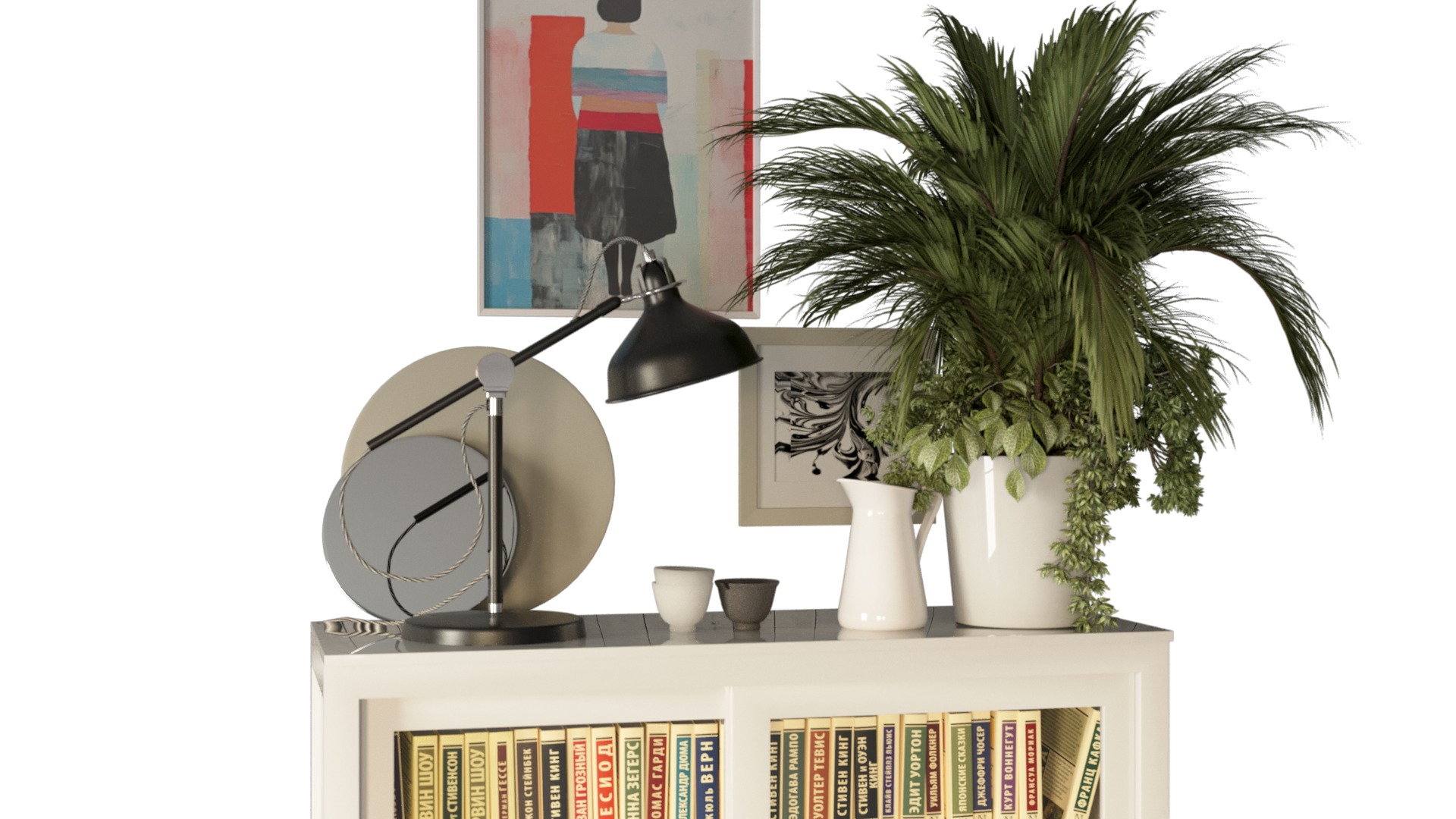 Cabinet Display Case from IKEA 3D model_2