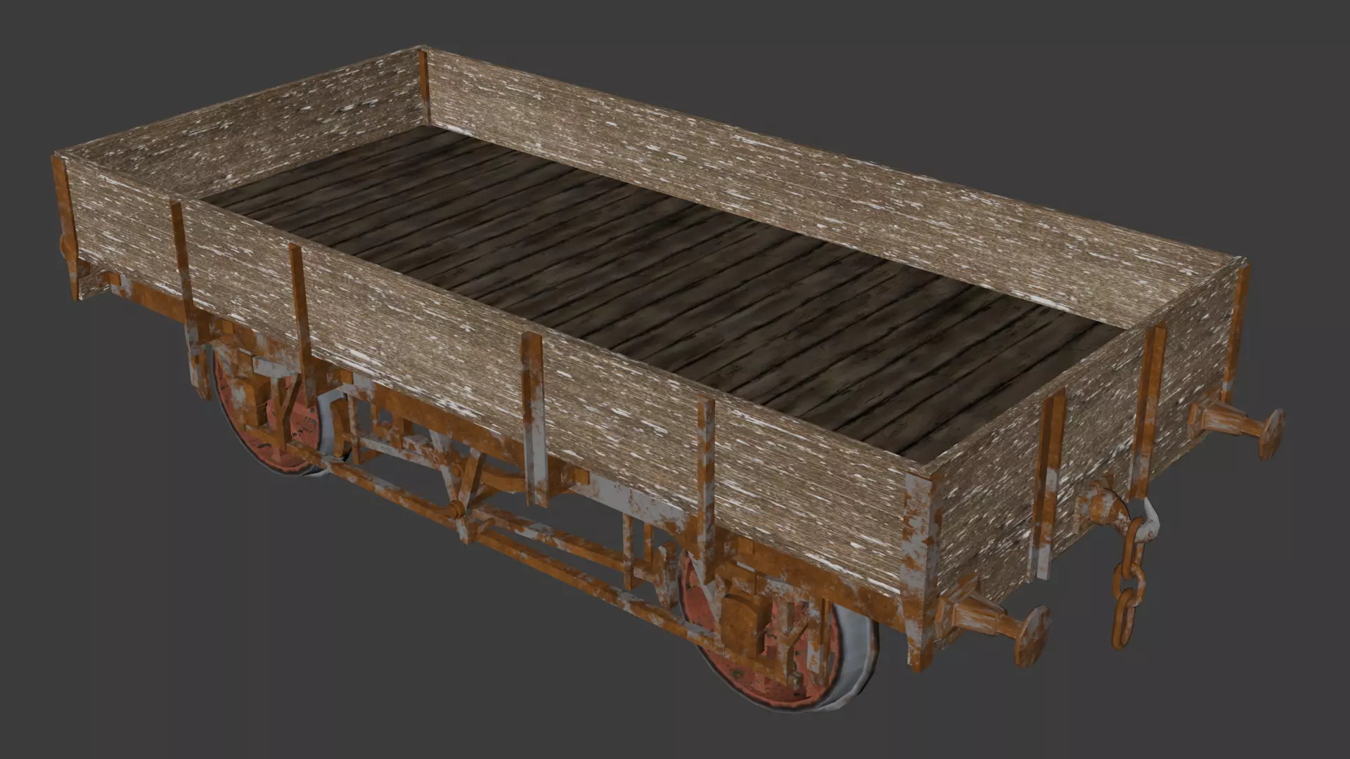 open train 3D model_0