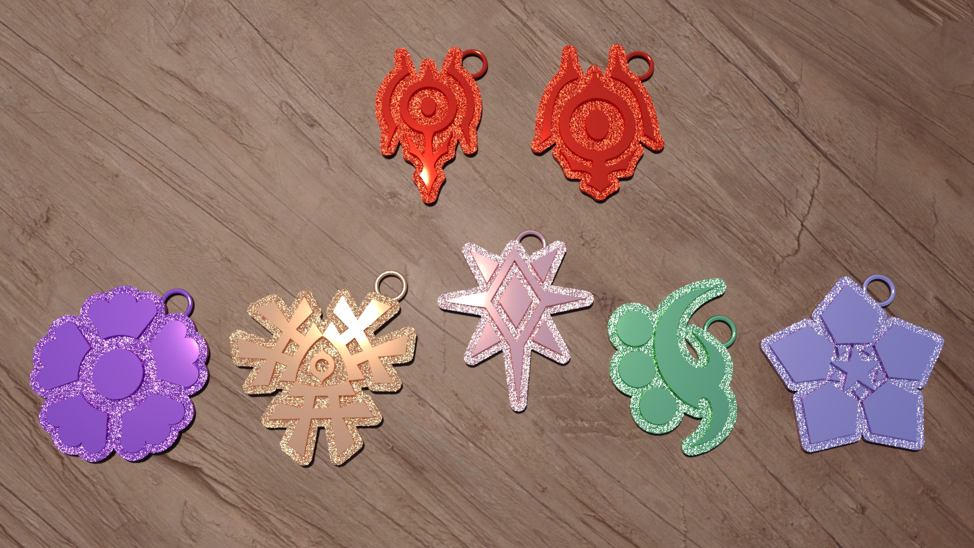 ARPEGGIO OF BLUE STEEL KEYCHAIN AND CORE 3D print model_16